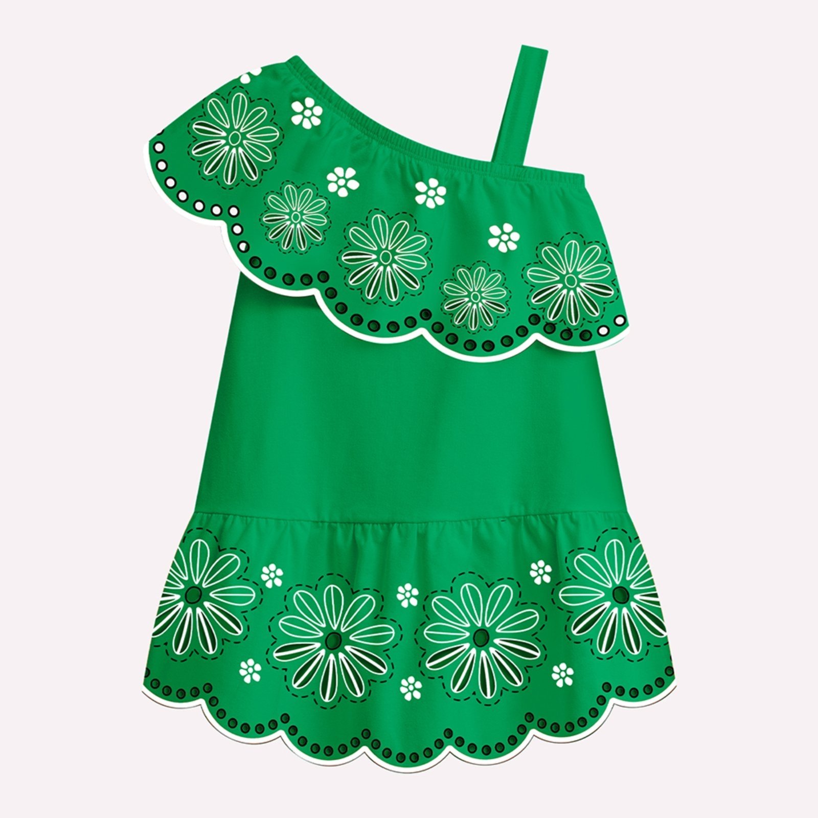 Infantil – Vestido Menina em Cotton Nanai
