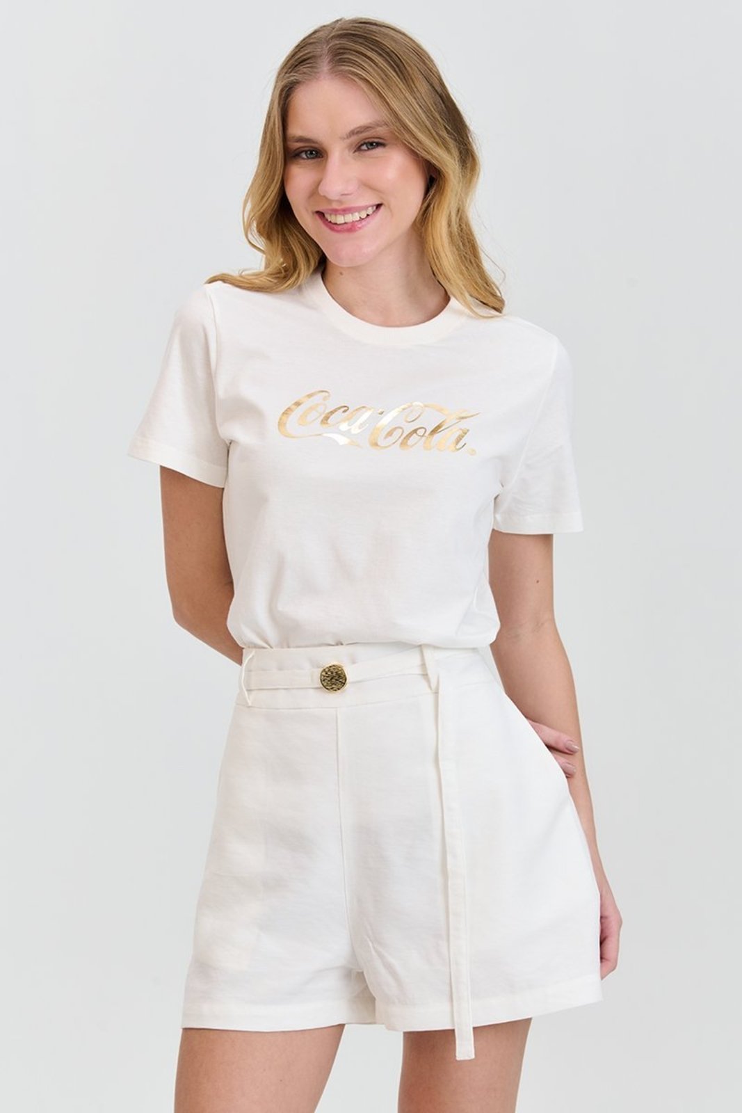 Camiseta Feminina Coca-Cola Shine