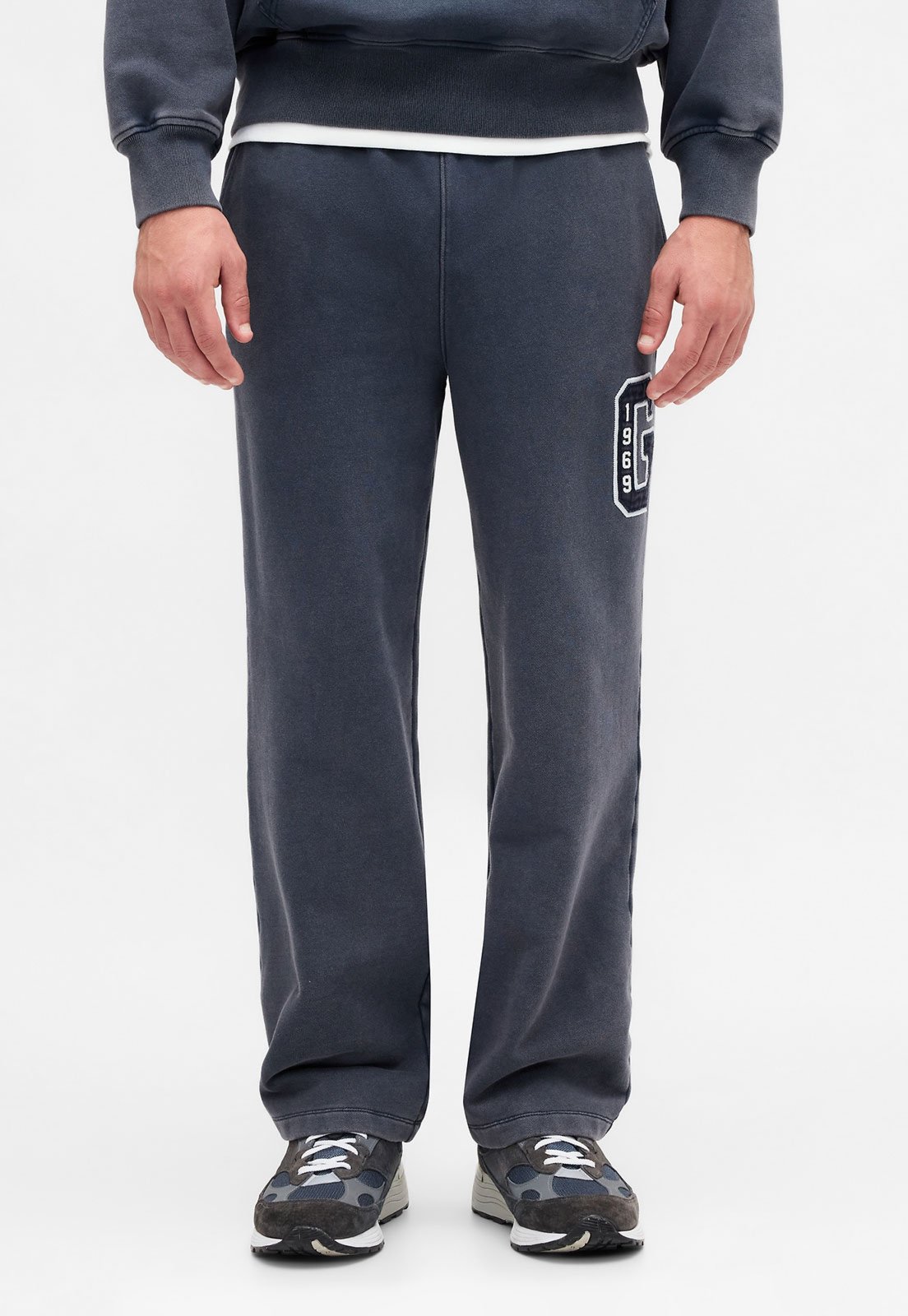 Calça Masculina GAP Reta Bordado 1969 Azul Escuro