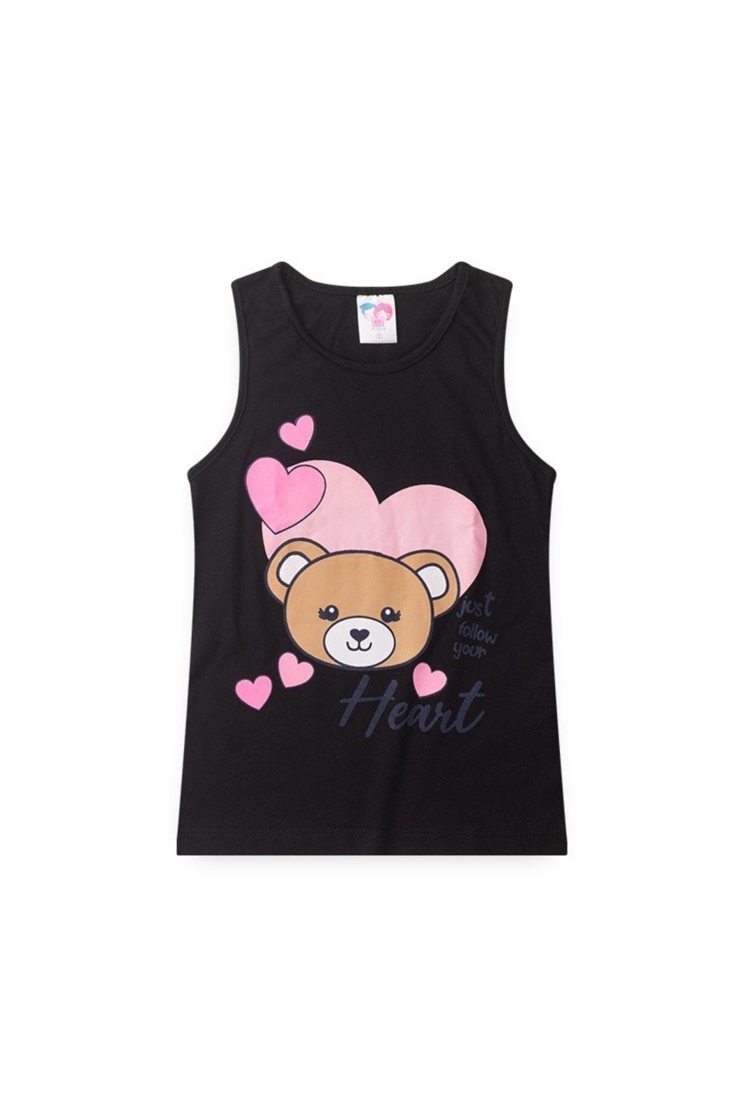 Infantil - Conjunto para Menina Regata e Shorts Urso - KK