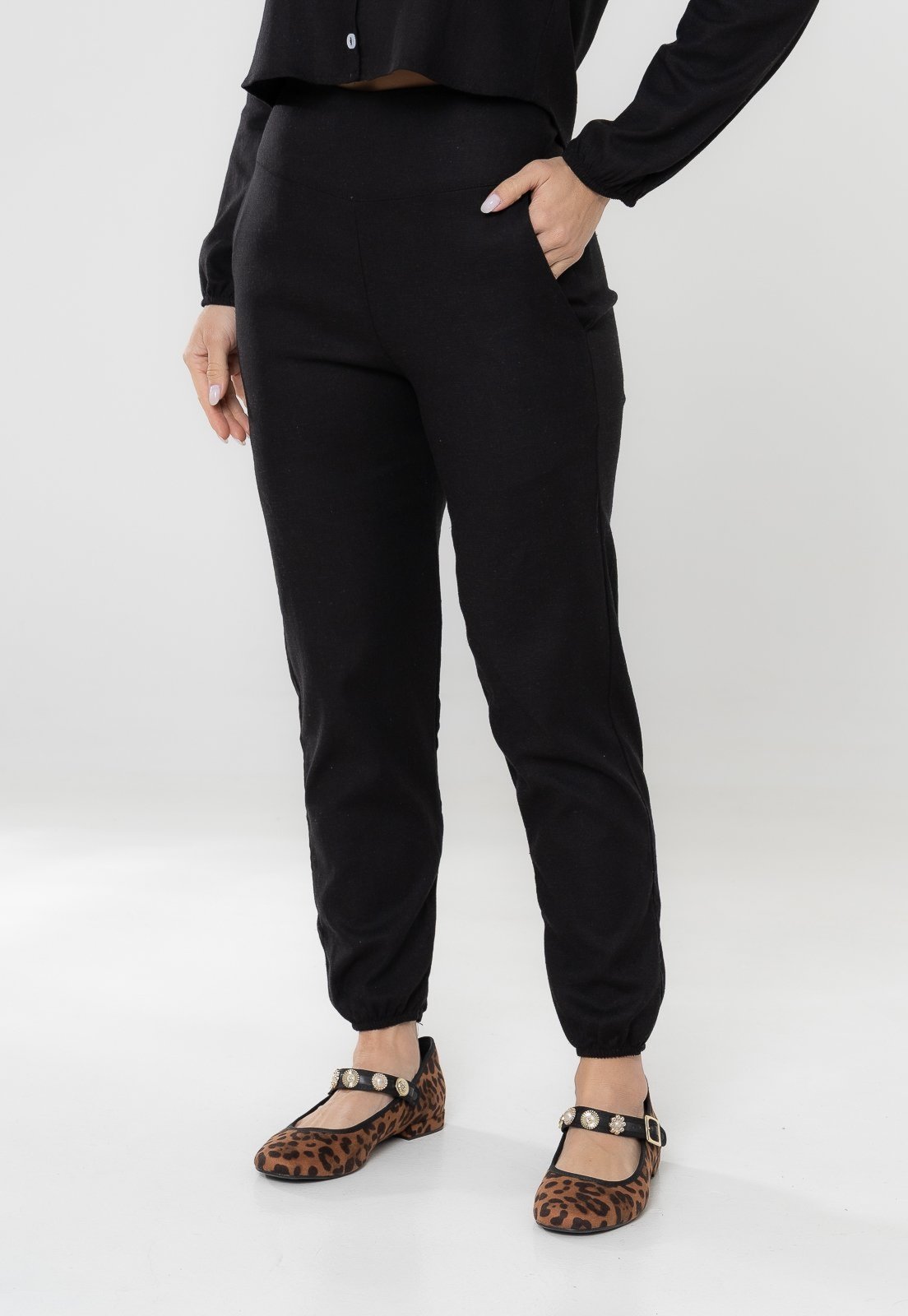 Calça Aura Suzi Linho Preto