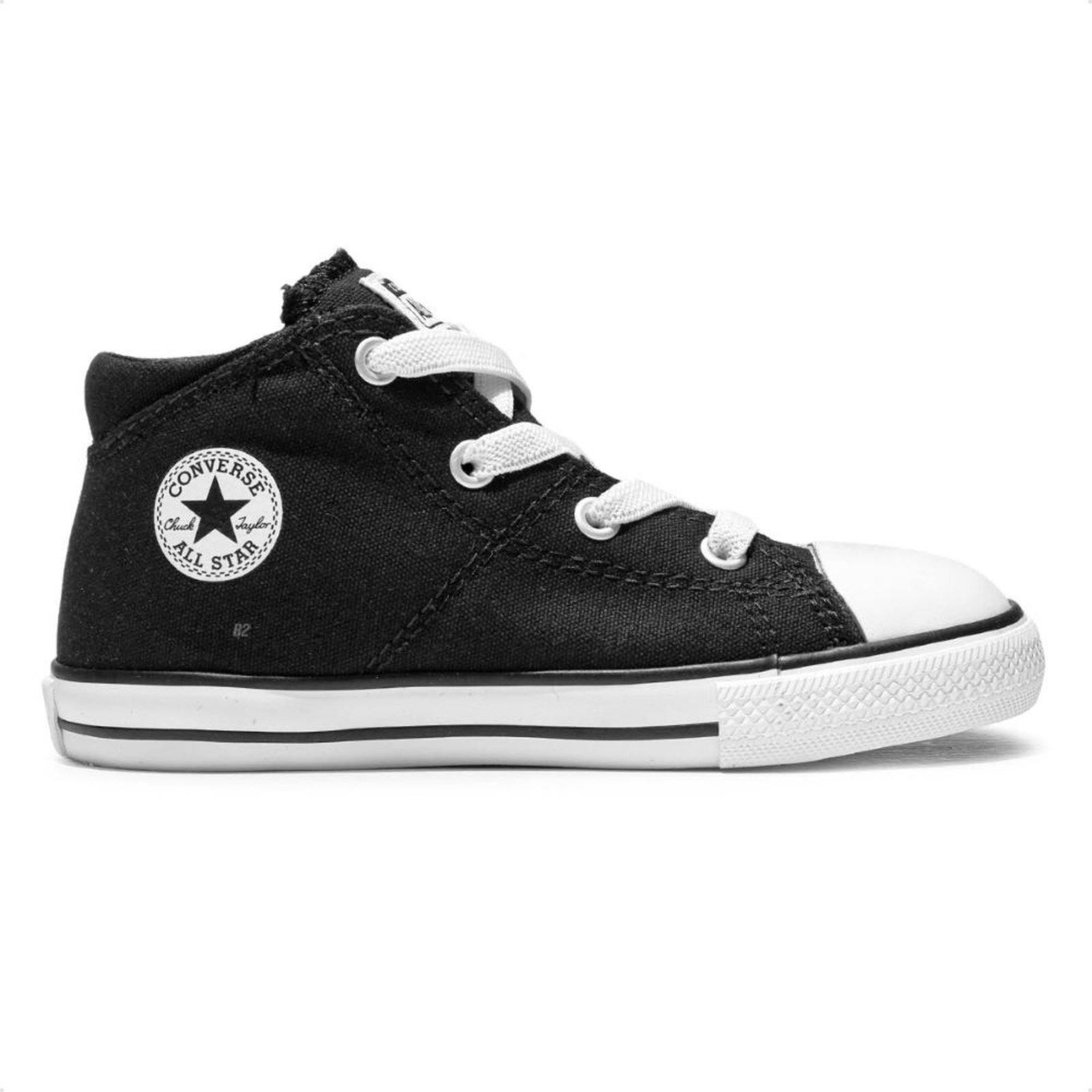 Infantil - Tênis Converse All Star Chuck Taylor Madison Cano Médio Preto