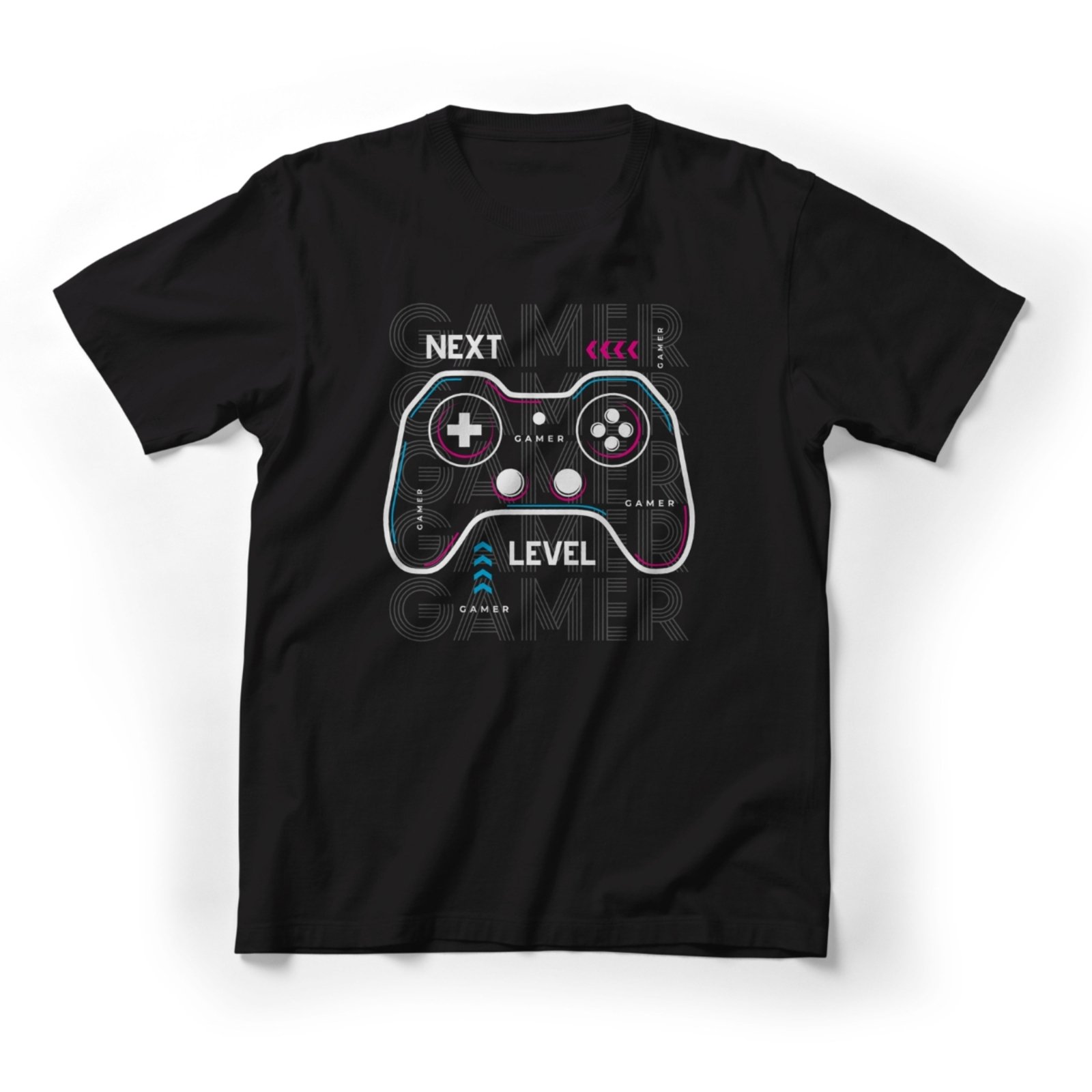 Camiseta Preta Masculina Estampada De Algodão Techmalhas 029 Preto