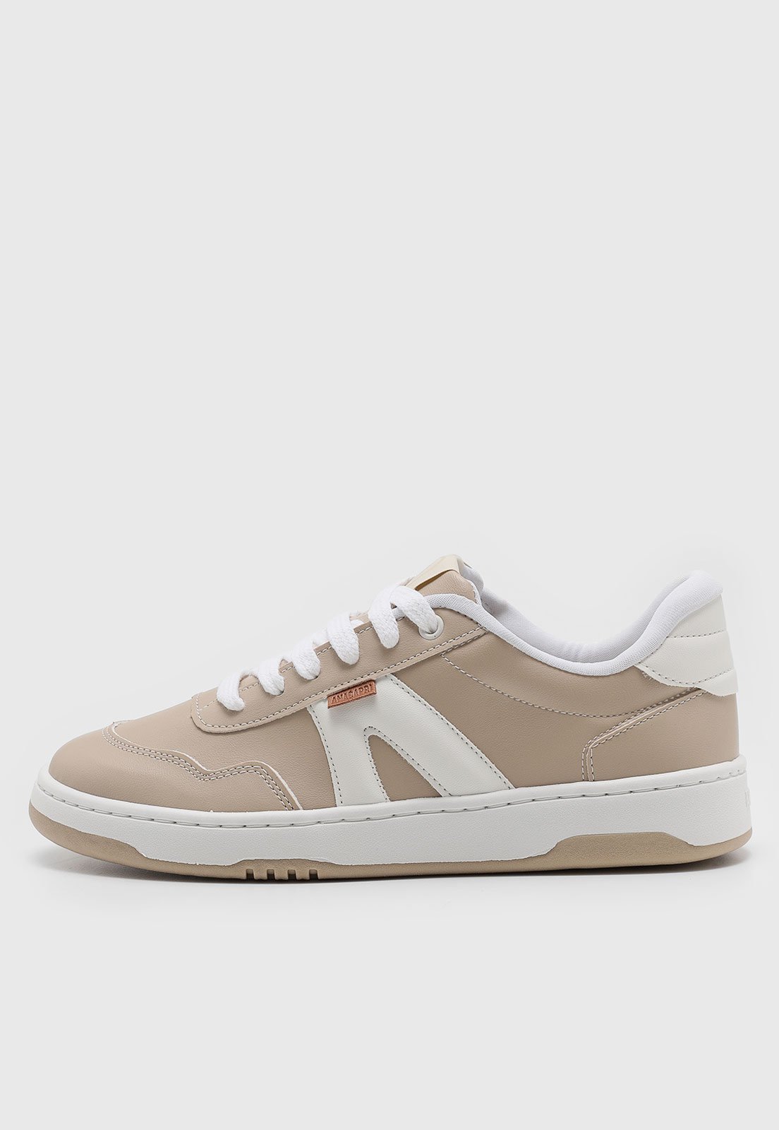 Tênis Feminino Anacapri Bico Redondo Nude
