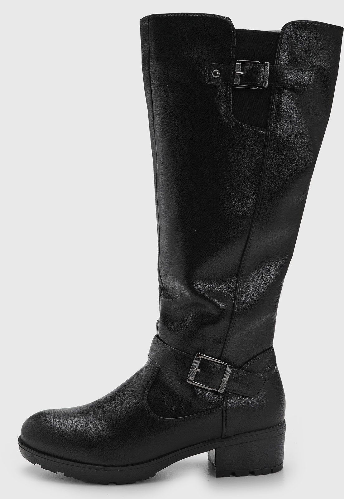 Bota Feminina Mooncity Cano Alto Preta