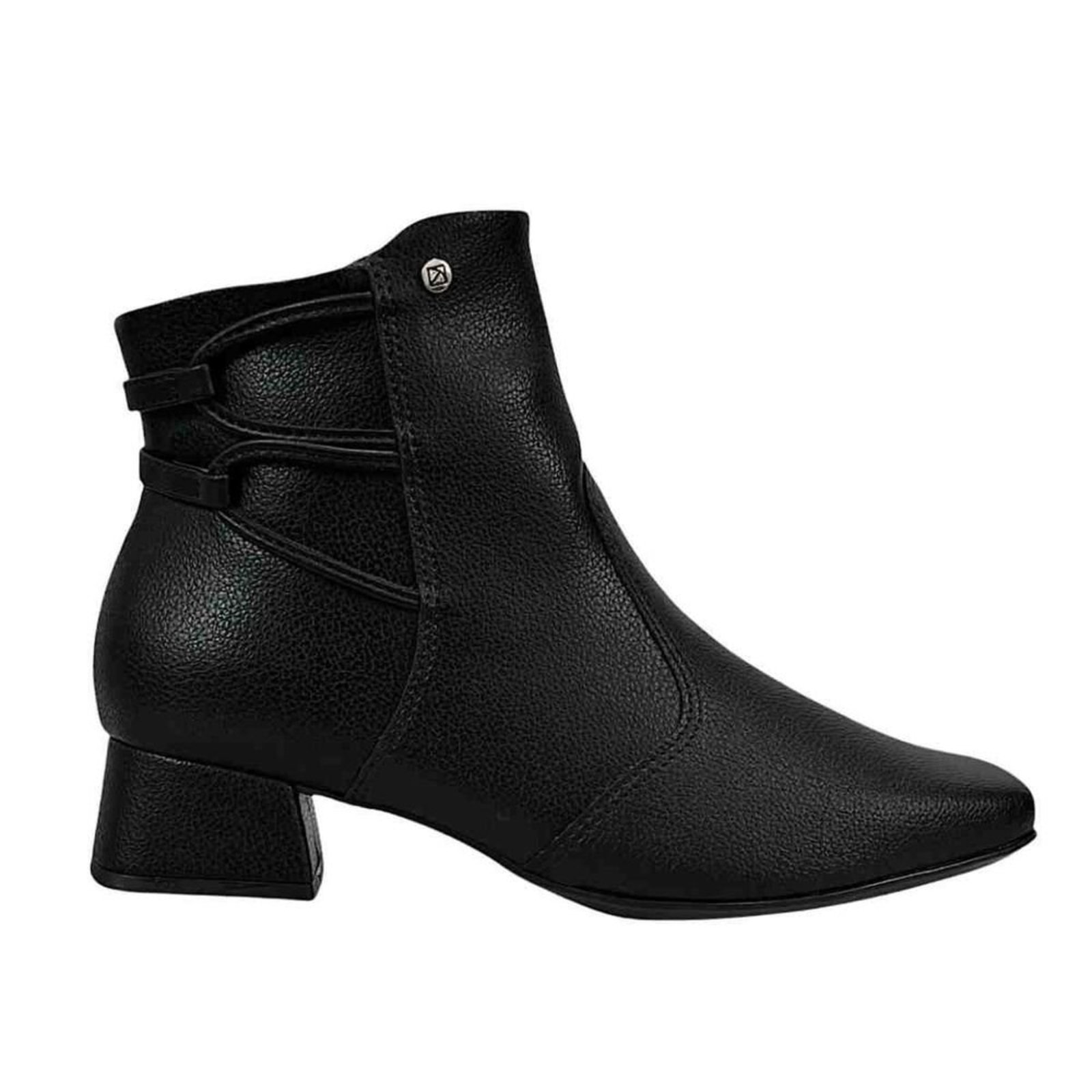 Bota Feminina Cano Baixo Piccadilly Tati Preta