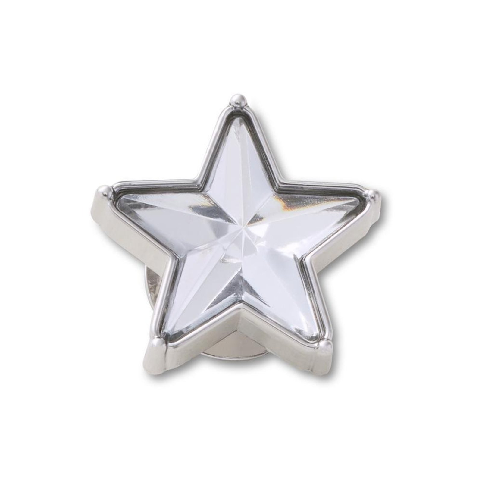 Infantil - Jibbitz™ Estrela Brilhante De Gema Prateada Único Branco