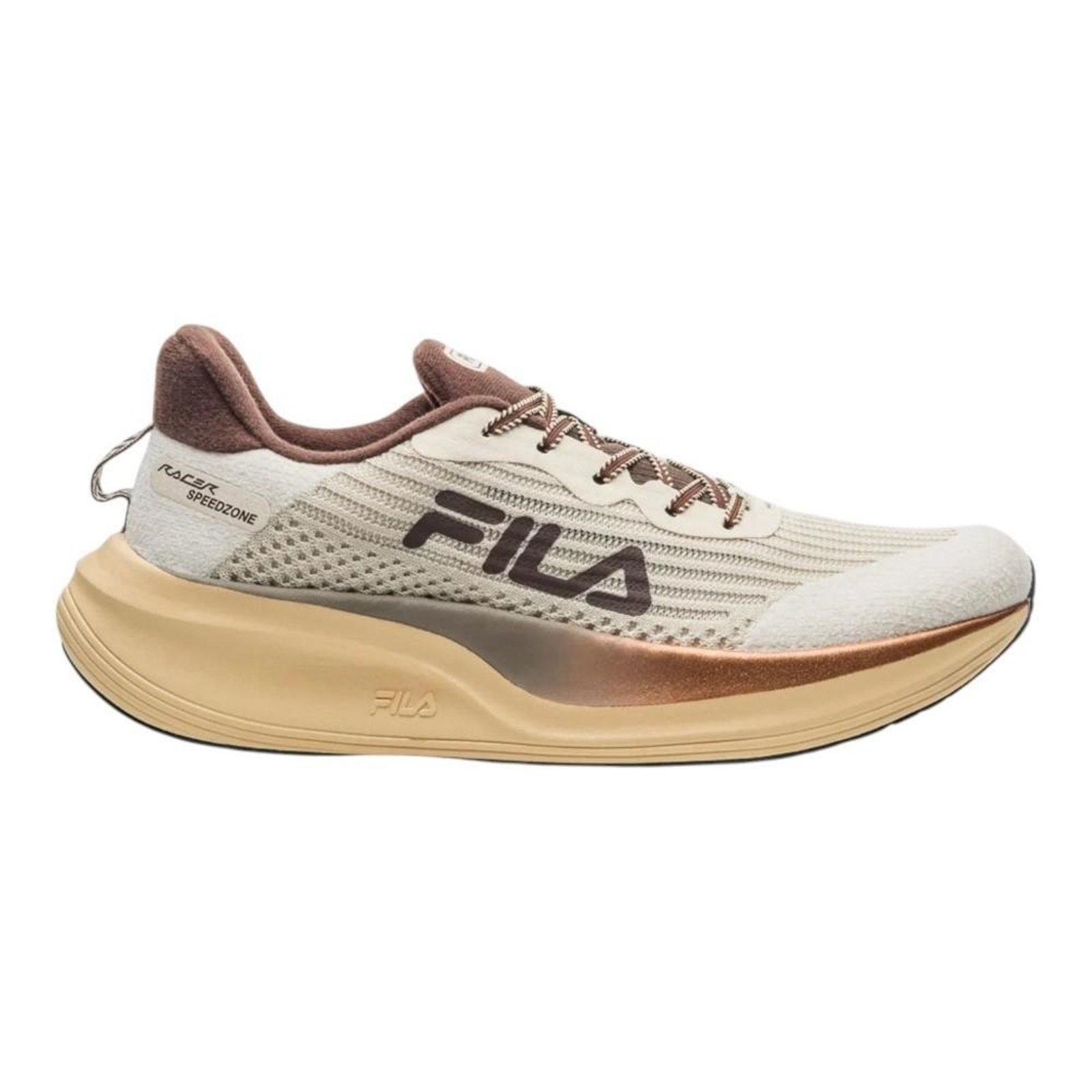 Tênis Fila Racer Speedzone Se Bege e Marrom Masculino Bege