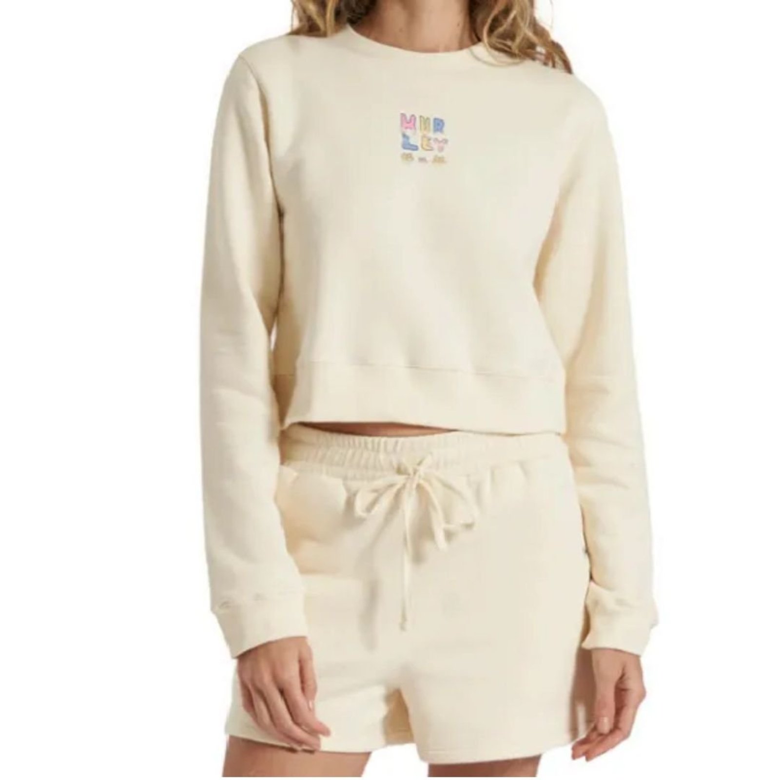 Moletom Feminino Hurley Flower - OFF WHITE