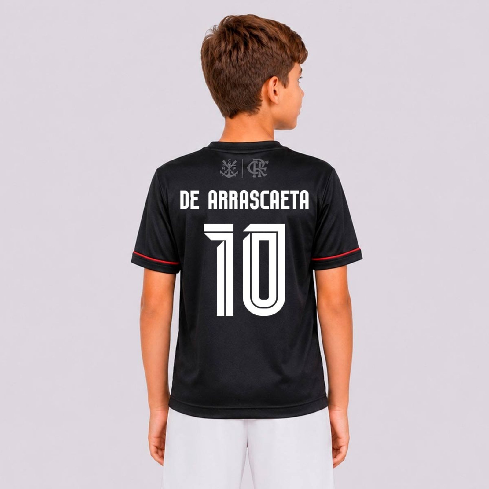 Camisa Flamengo Destro Preta 10 De Arrascaeta