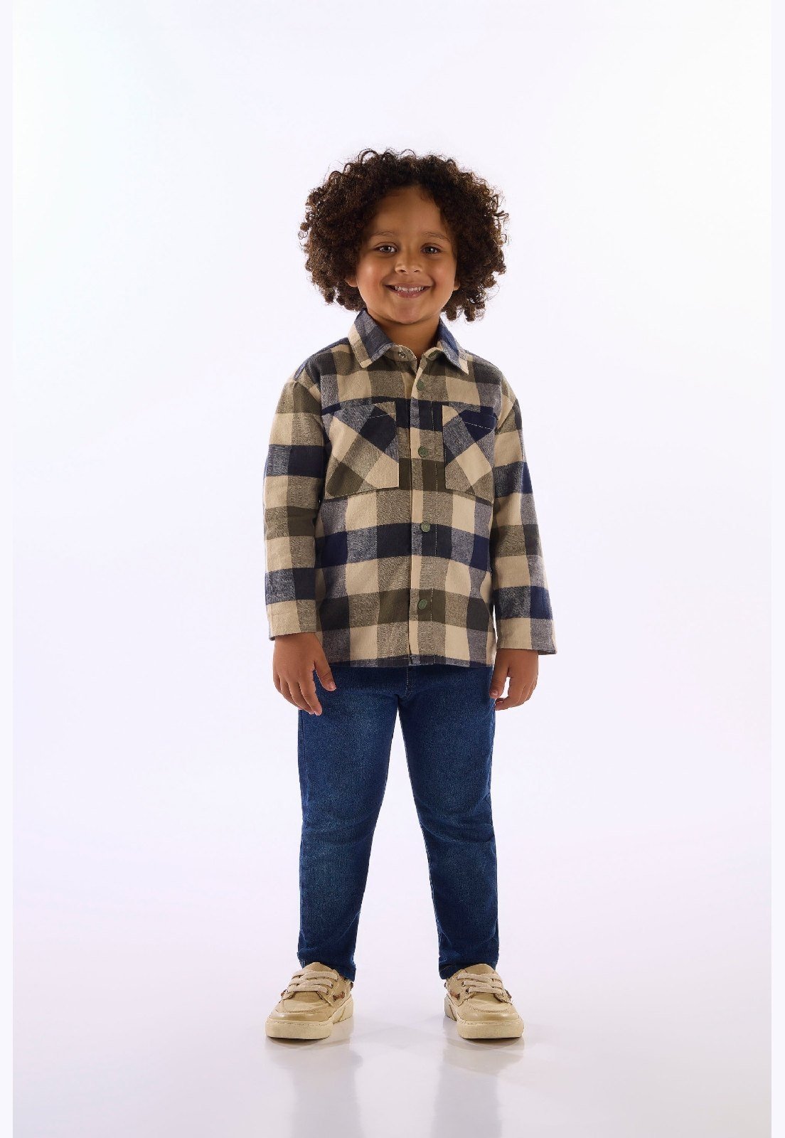 Infantil - Jaqueta Flanelada Xadrez Up Baby Verde