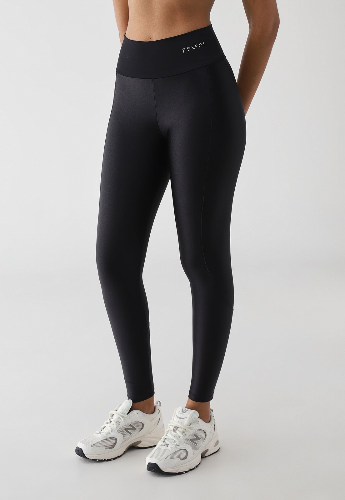 Calça Legging Feminina Colcci Sport Cintura Alta Preta