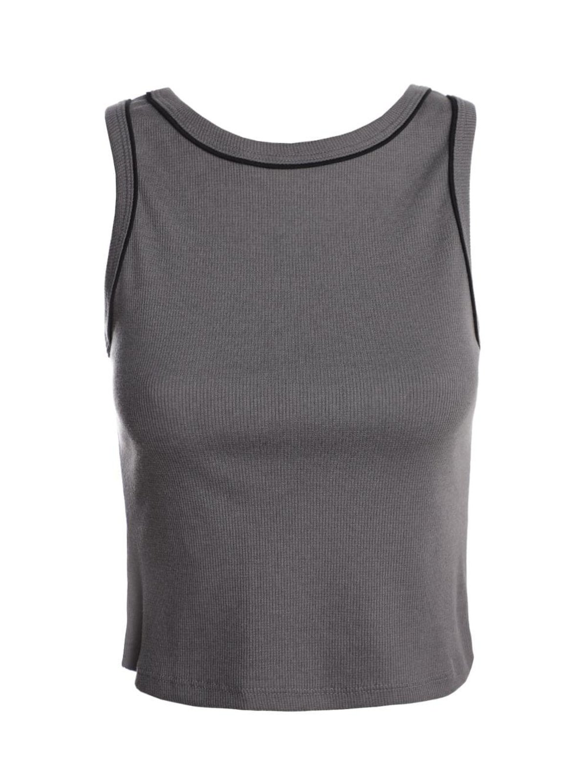 Blusa Regata Canelada Frizada Cativa Feminina CHUMBO