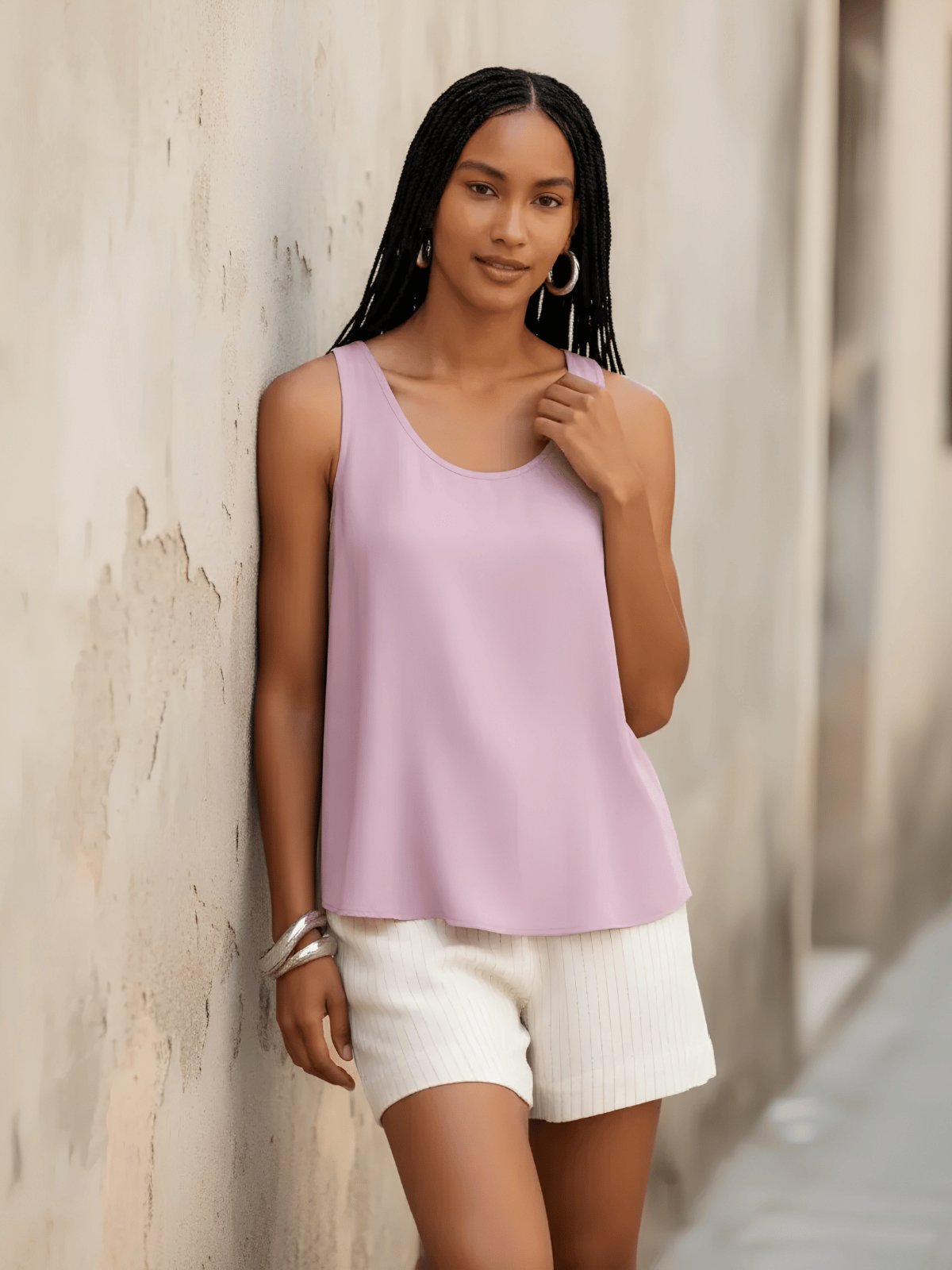 Blusa Regata Feminina Viscose Lunender