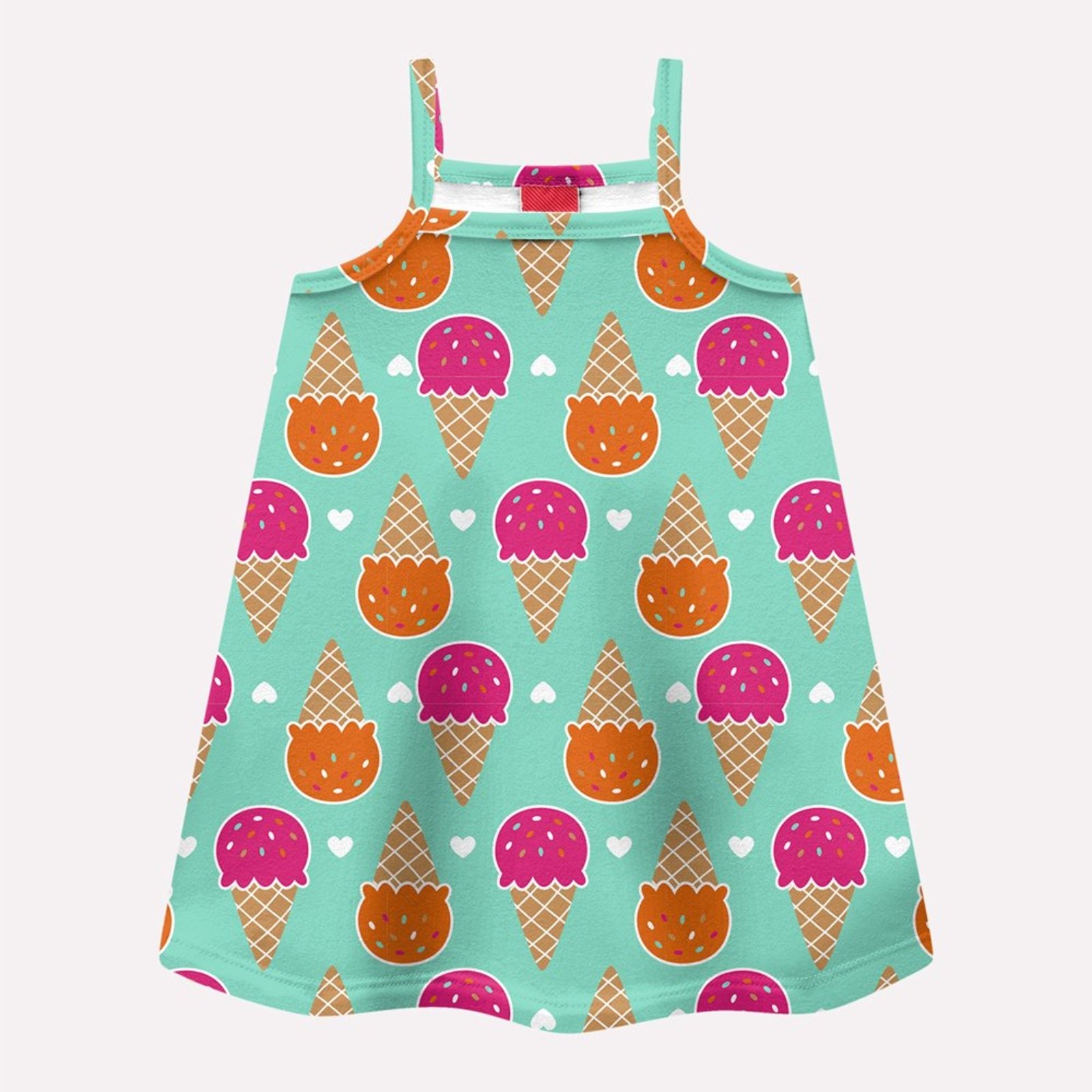 Infantil - Vestido Menina Sorvetes Kyly