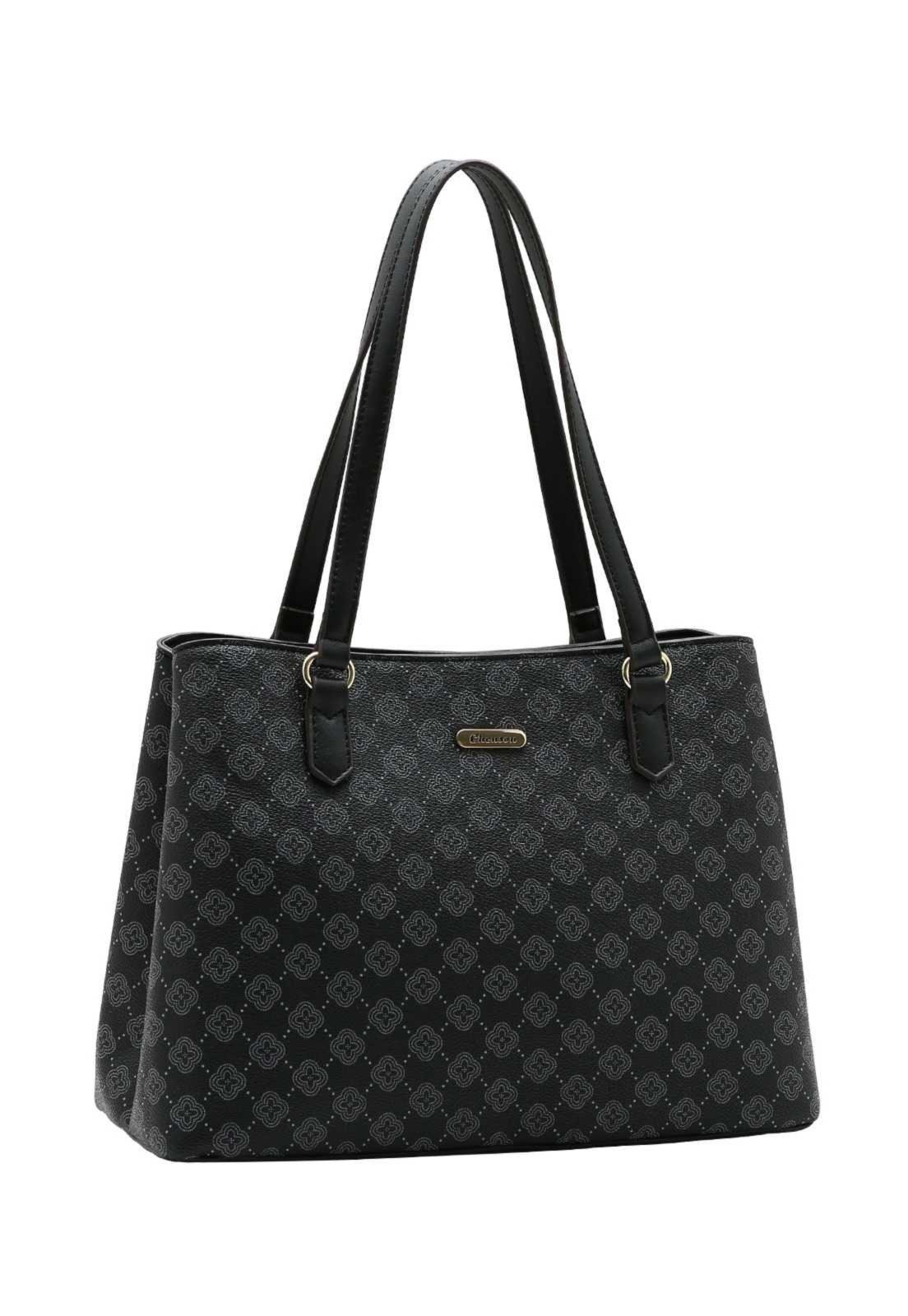 Bolsa Feminina Chenson Ombro Elemento Gráfico 3485880 Preto