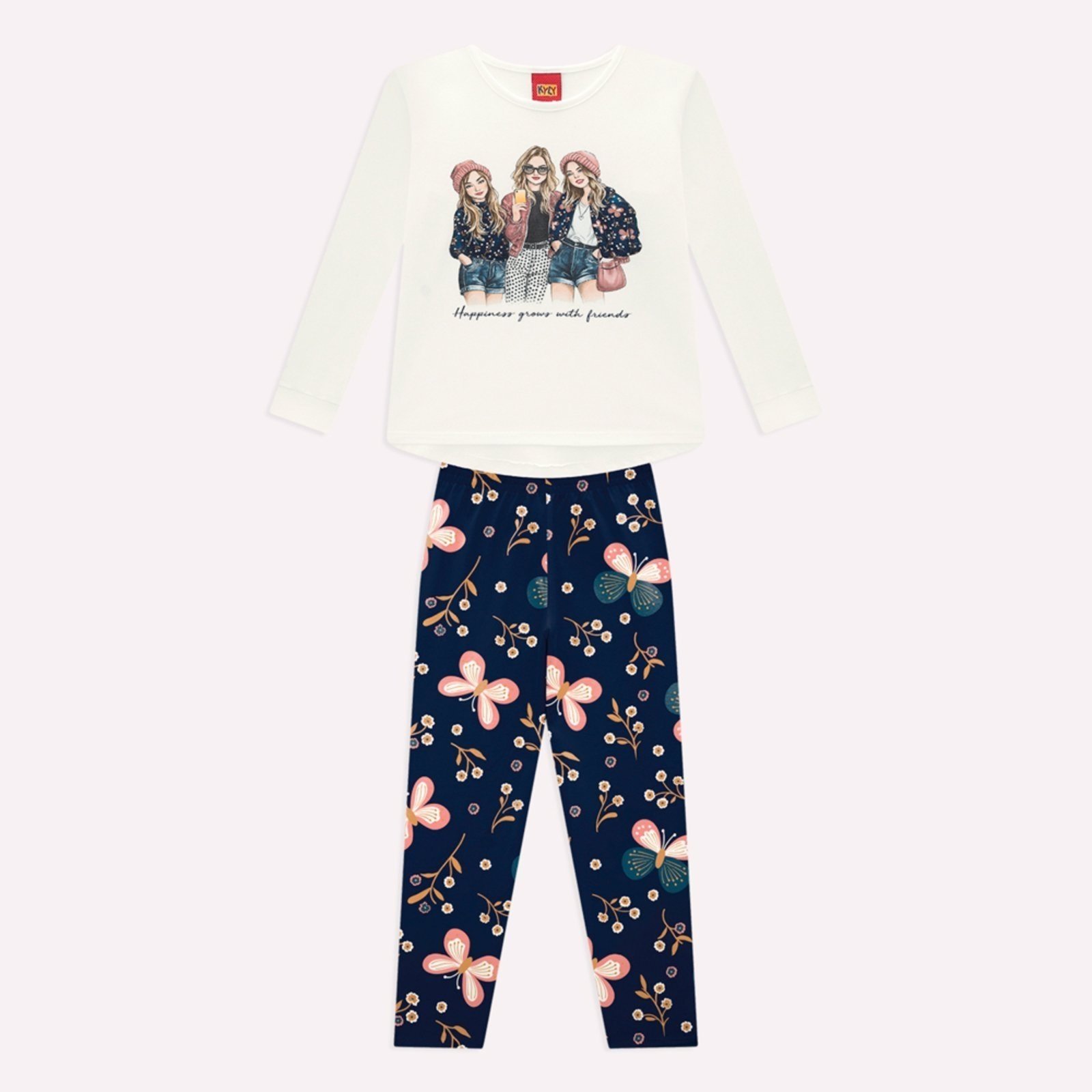 Infantil - Conjunto menina Borboletas Kyly