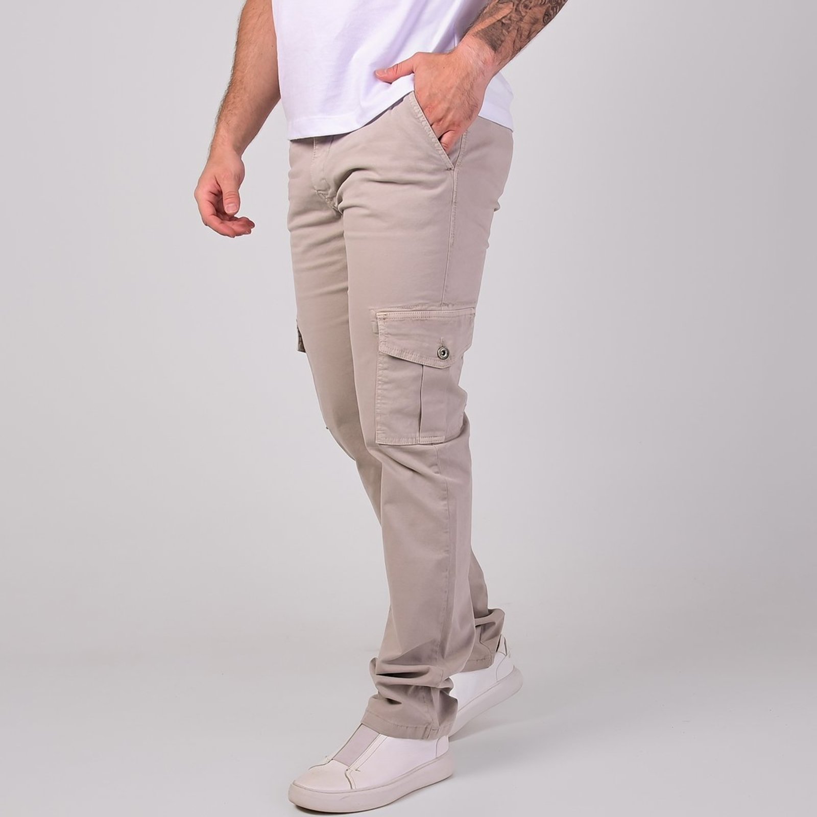 Calça Cargo Ellus Classic Cinza