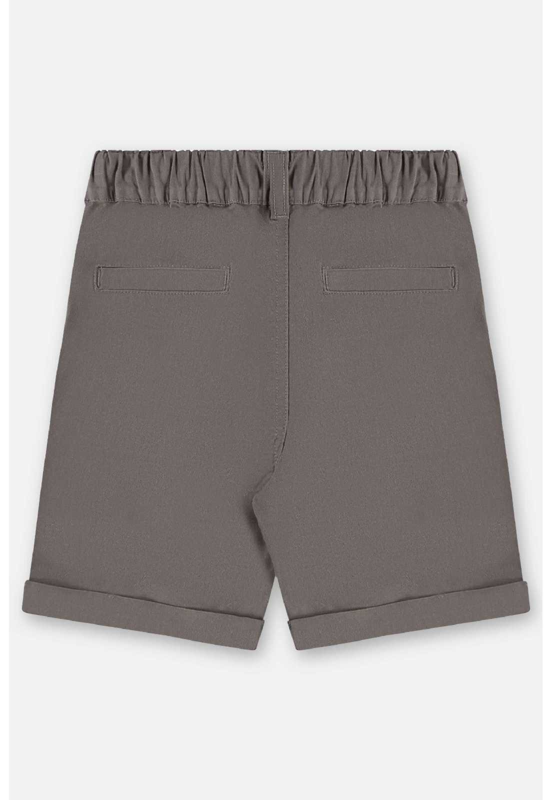 Vista 3 Infantil - Bermuda Sarja com Elastano Up Baby cinza Up Baby cinza