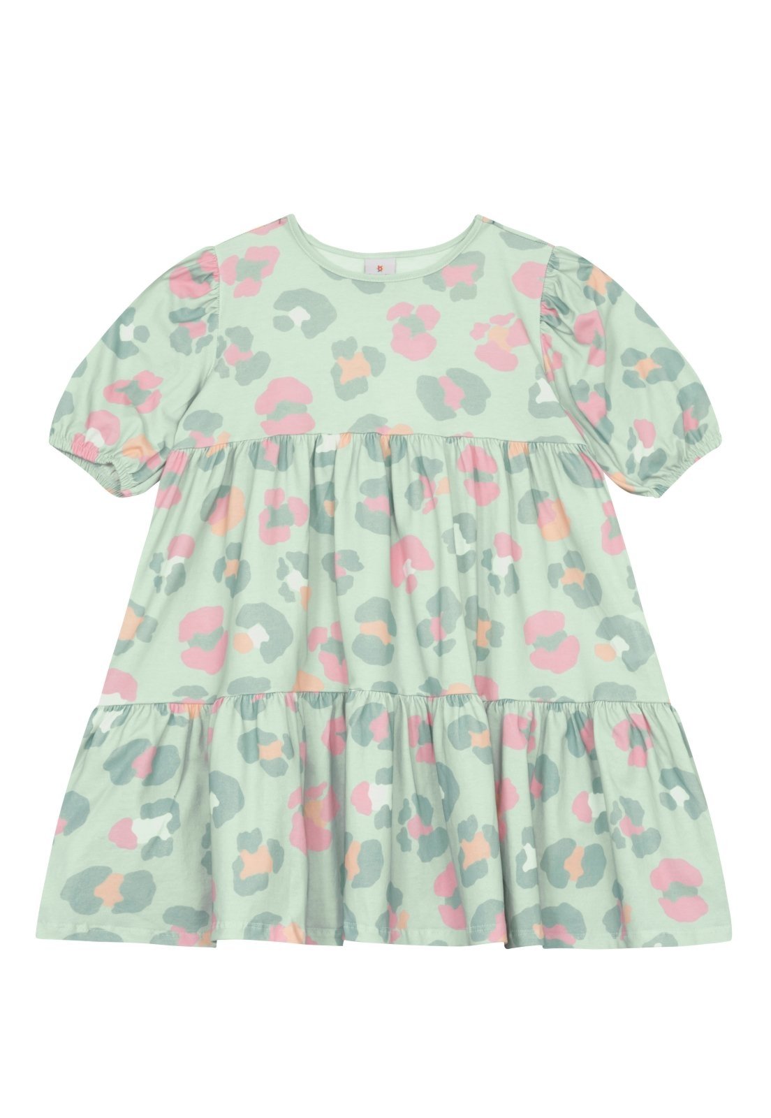 Infantil - Vestido menina animal print em cotton Brandili