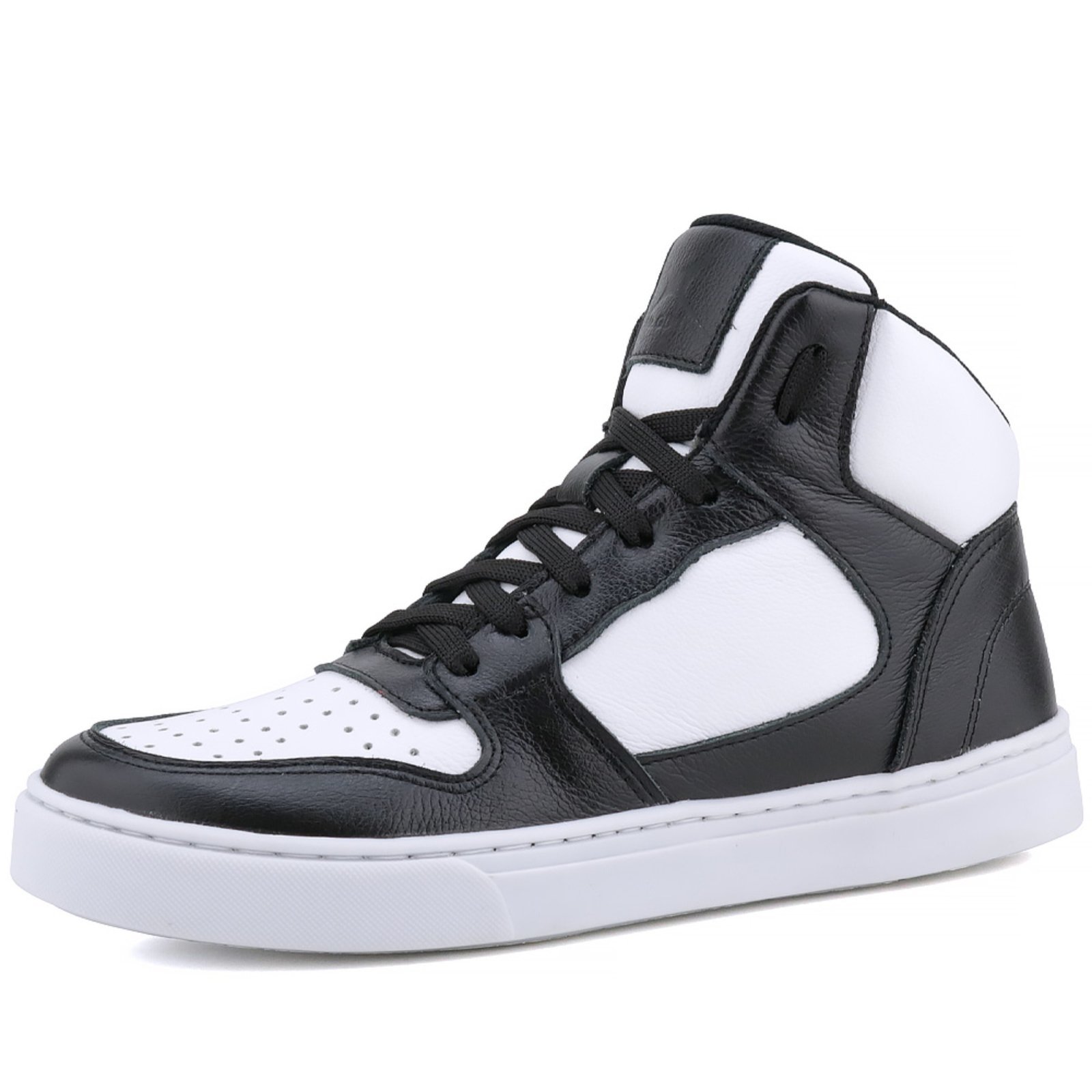 Bota Sneaker Mr. Gutt Casual Preto com Branco