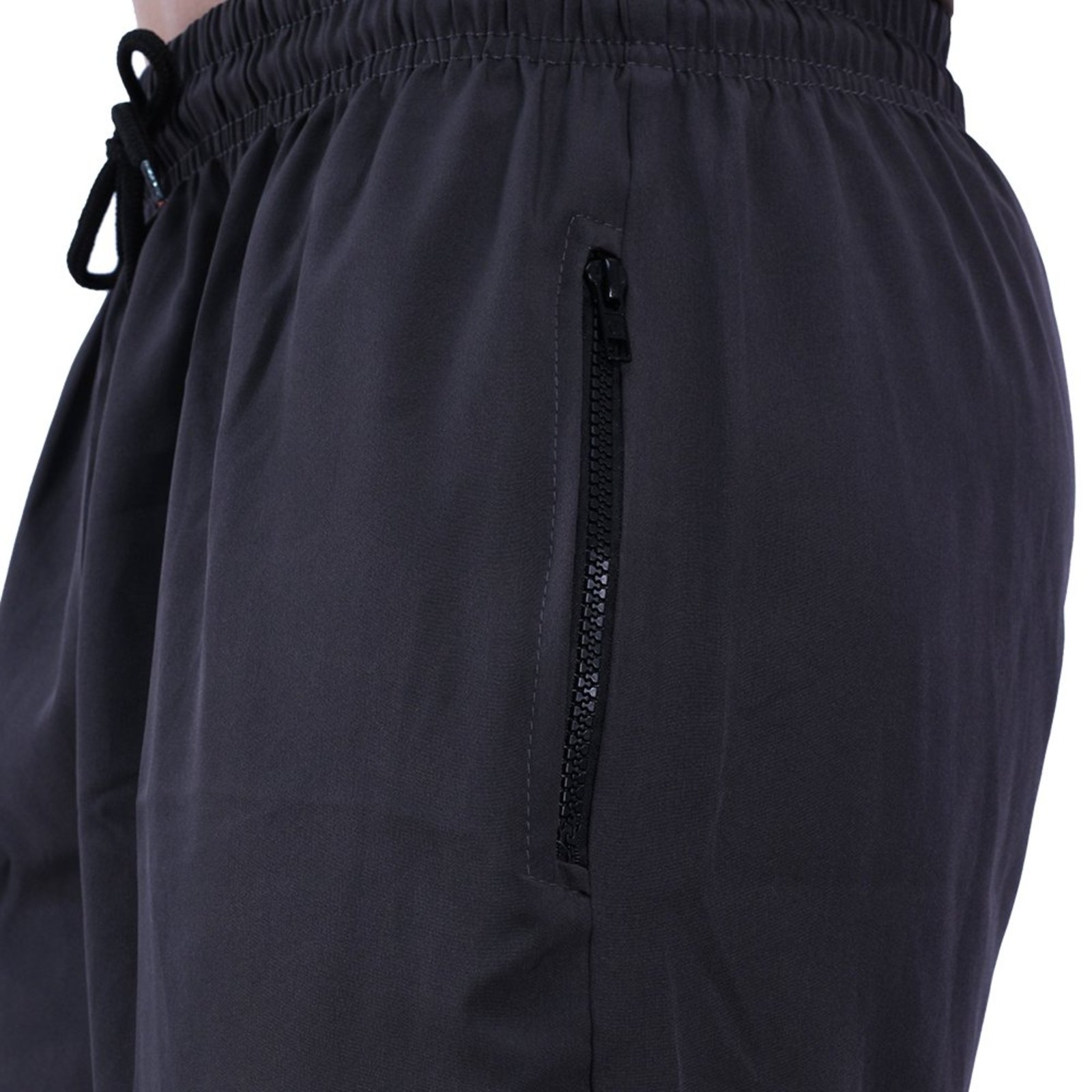 Bermuda em Tactel com Elastano Masculino MXD Conceito Bolso Com Ziper Chumbo
