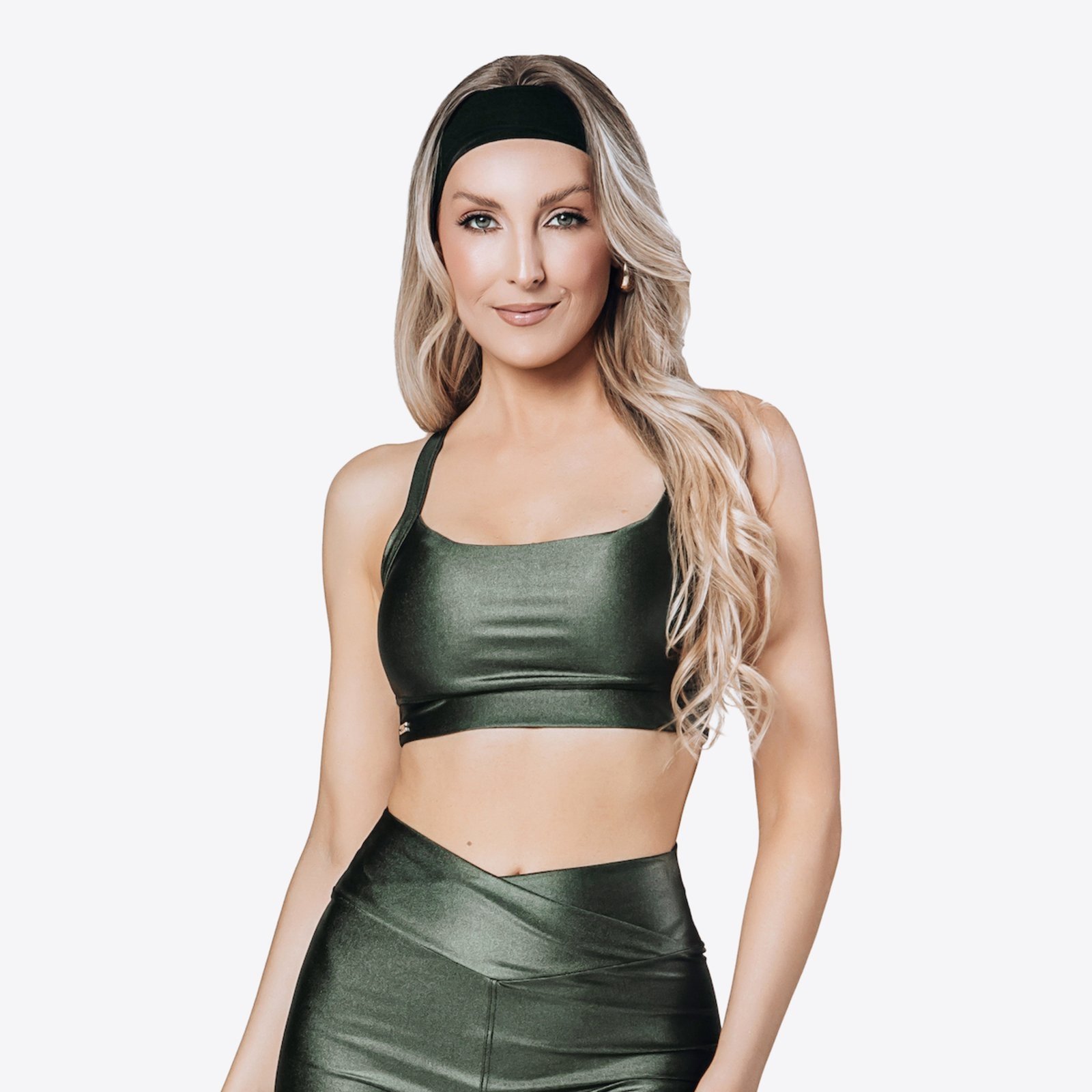 Top Atlea Strap Fit – Verde militar
