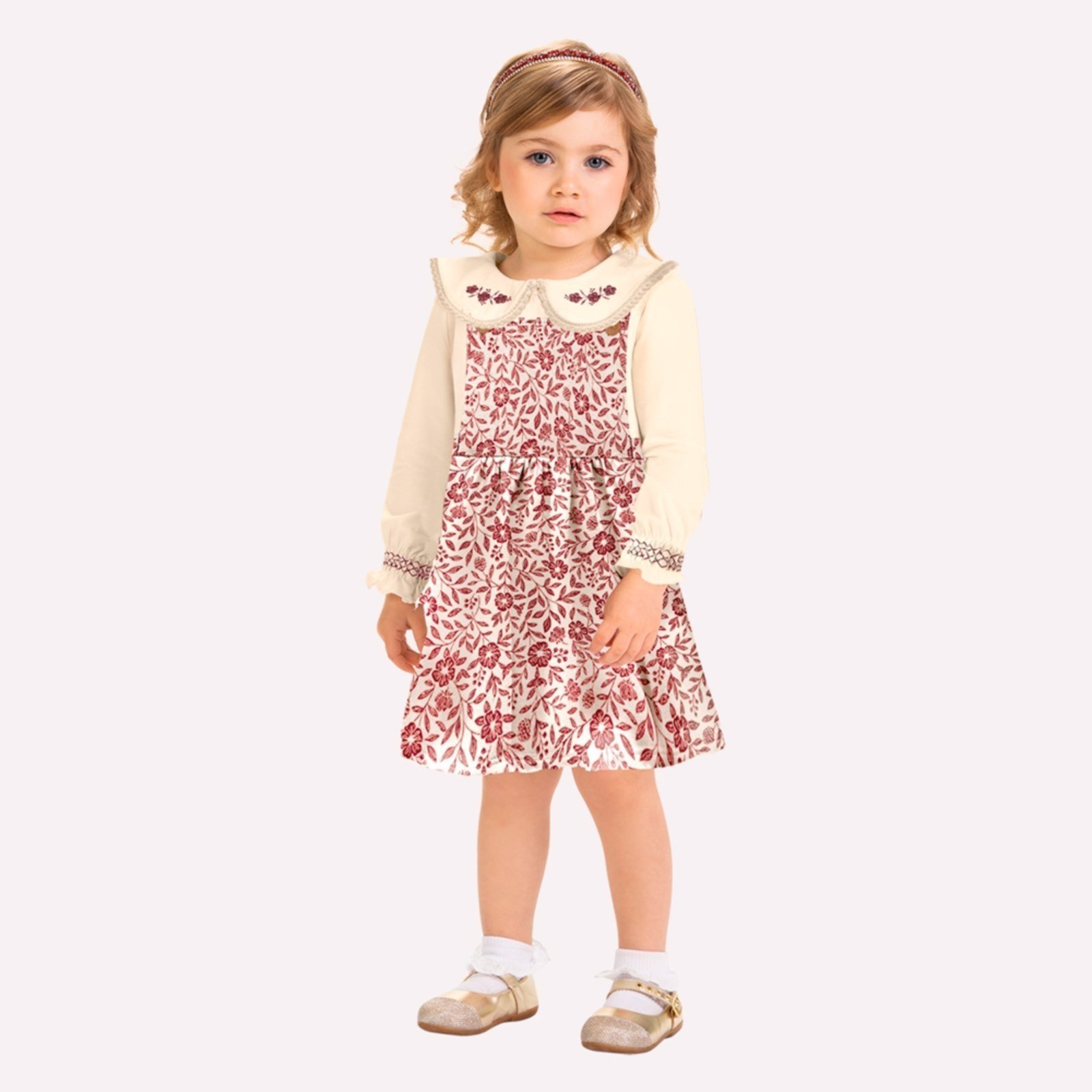 Infantil - Conjunto Menina Flores Milon