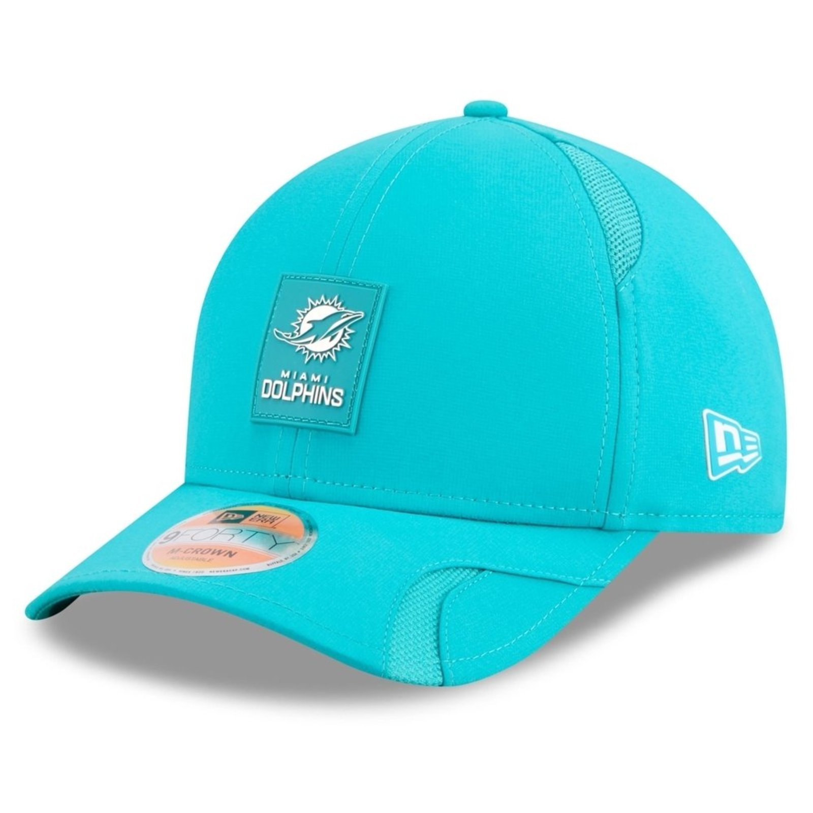 Bone New Era 9FORTY M-CROWN Miami Dolphins NFL Sideline Verde