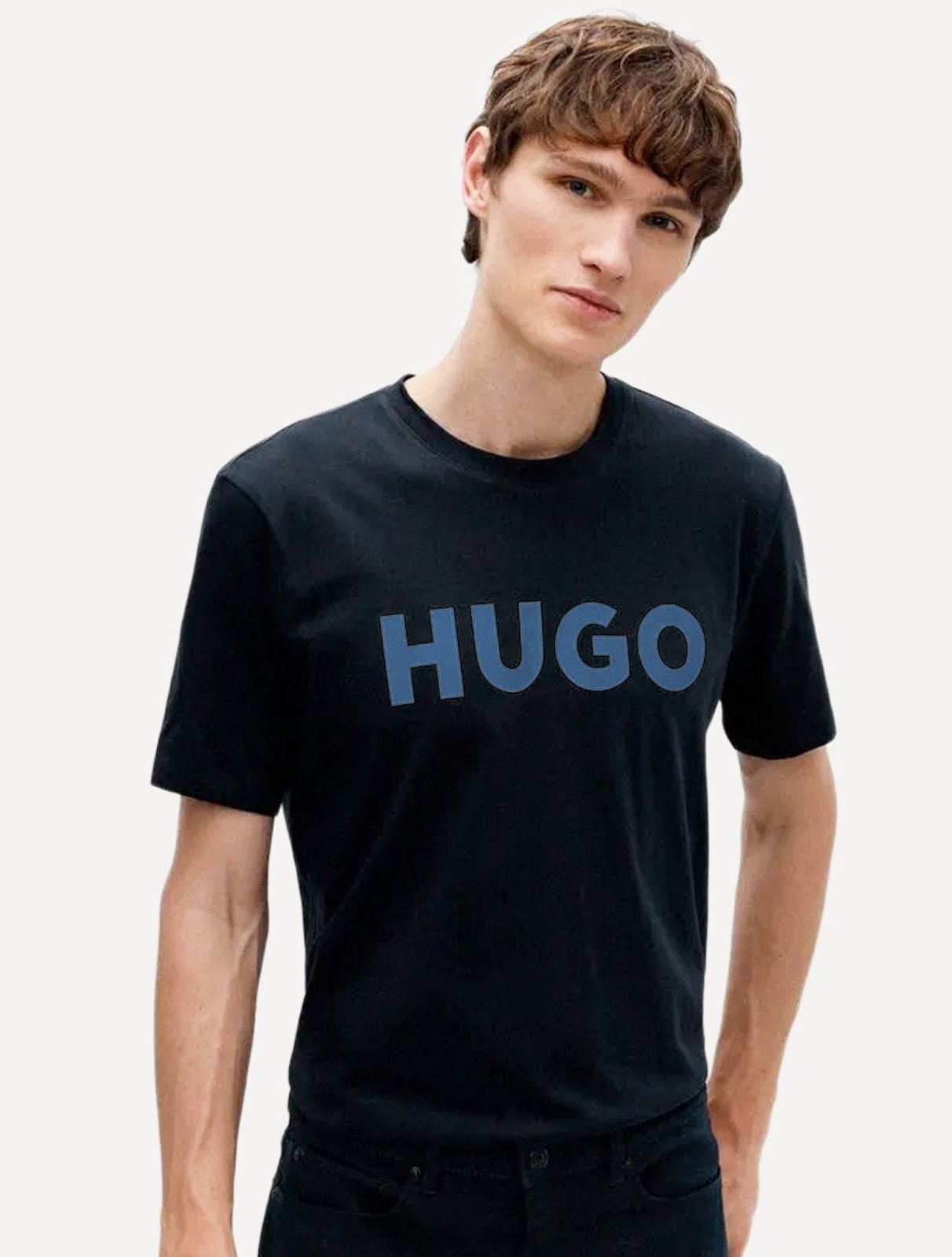 Camiseta Hugo Boss Masculina Regular Dulivio 407 Azul Marinho