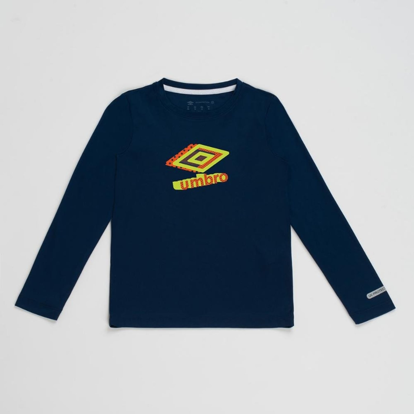 Camisa Ml Juvenil Umbro Basic Uv Incolor