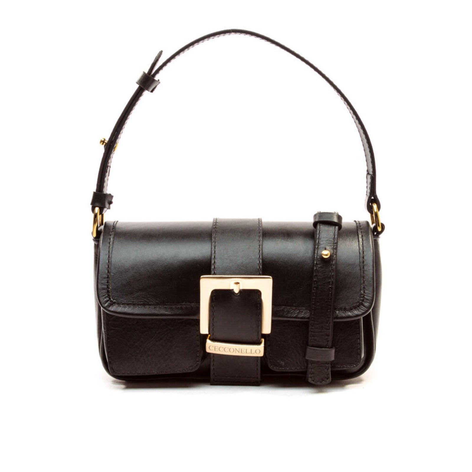Vista 2 Bolsa Arya Couro Cecconello C2905-9 preto preto