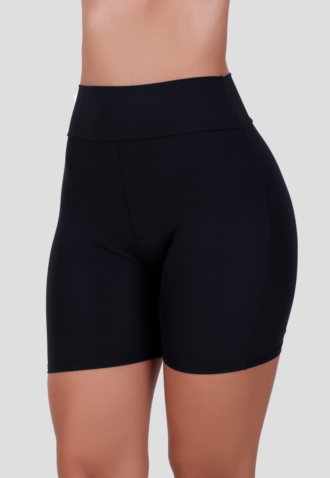 Short Anágua MdMix Modeladora Cintura Alta Segunda Pele Feminino Térmica Preto