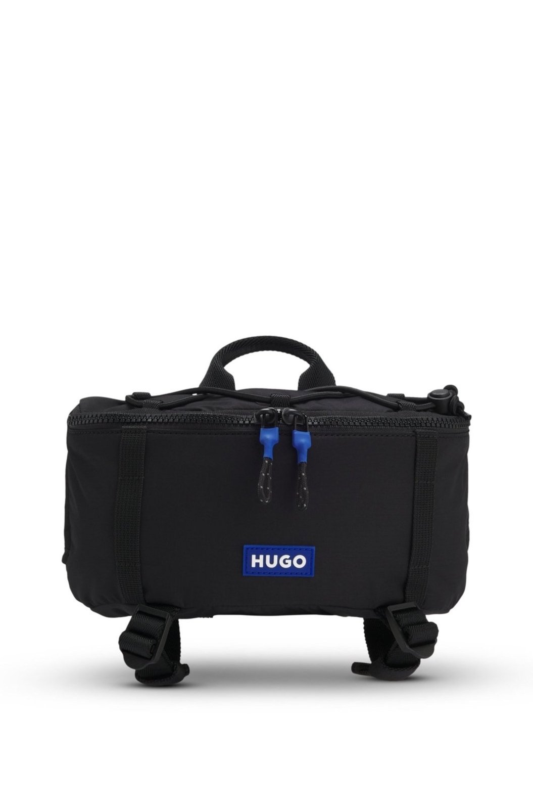 Bolsa De Cintura Com Etiqueta De Logo Azul