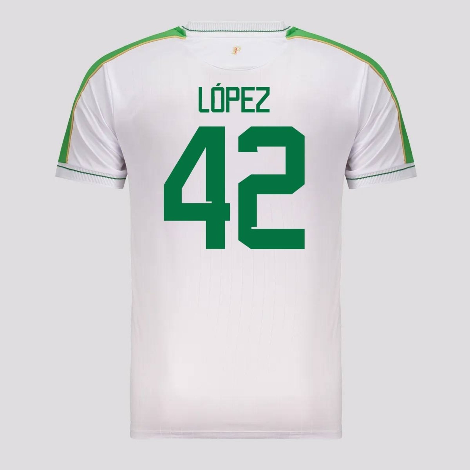 Camisa Palmeiras Ultra I Branca e Verde 42 Flaco López