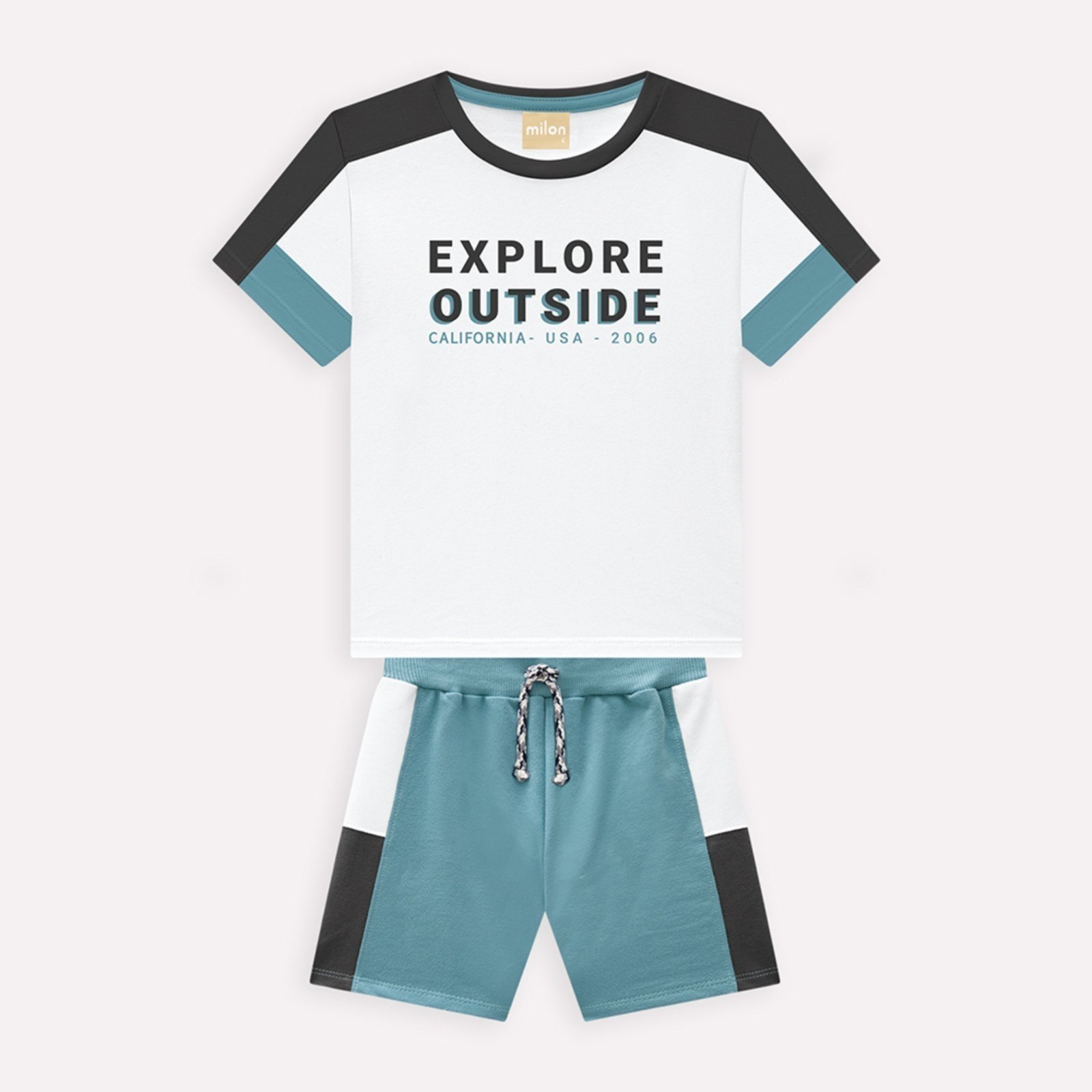 Infantil - Conjunto Menino Lettering Milon