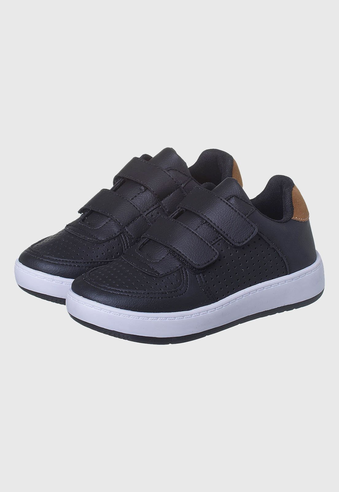 Infantil – Tênis Escolar Casual Preto tep
