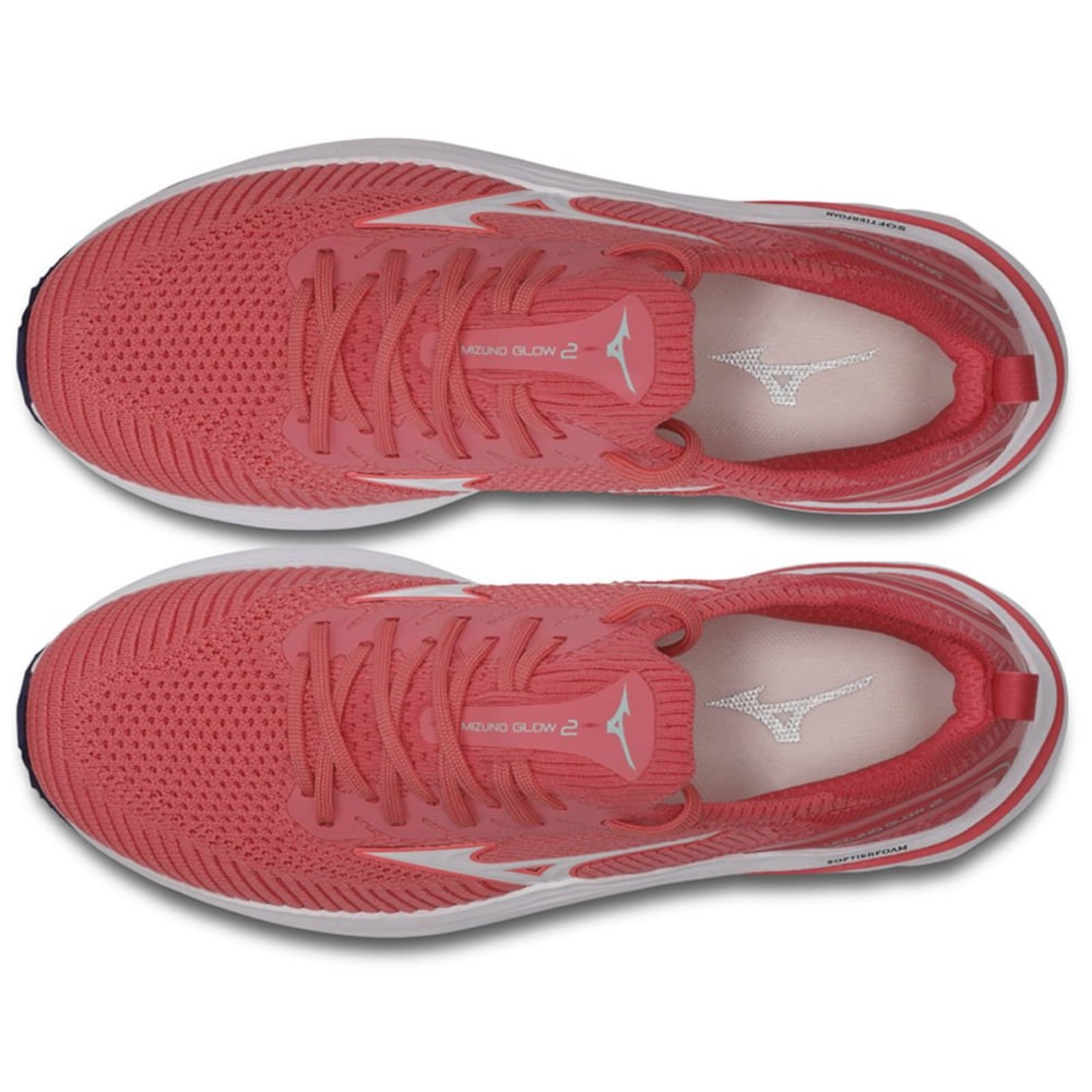 Vista 3 Tênis de Corrida Feminino Mizuno Glow 2 rosa Mizuno rosa