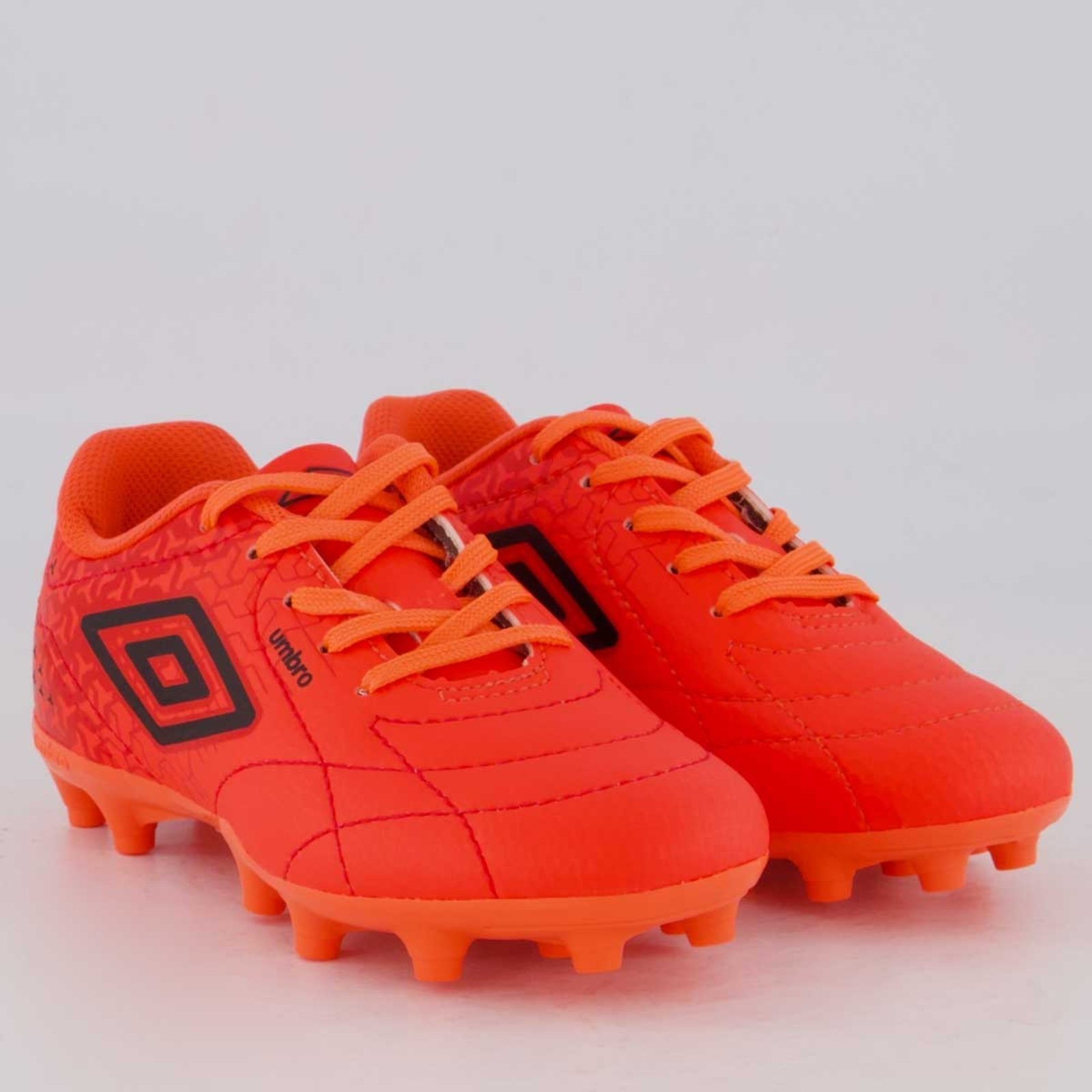 Vista 3 Chuteira Umbro Class Neo Campo Juvenil Coral laranja coral Umbro laranja coral