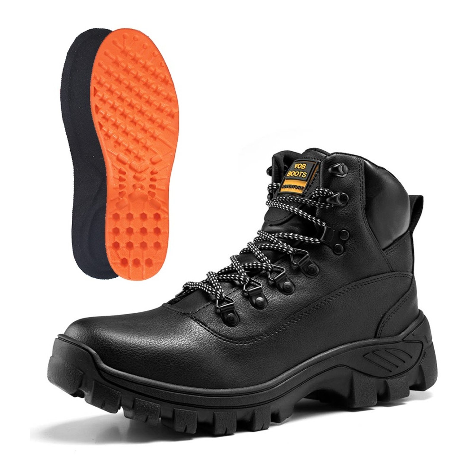 Vista 3 Cuturno Masculino Adventure Bota Segurança do Trabalho Preta Lavini Shoes preto Lavini Shoes preto