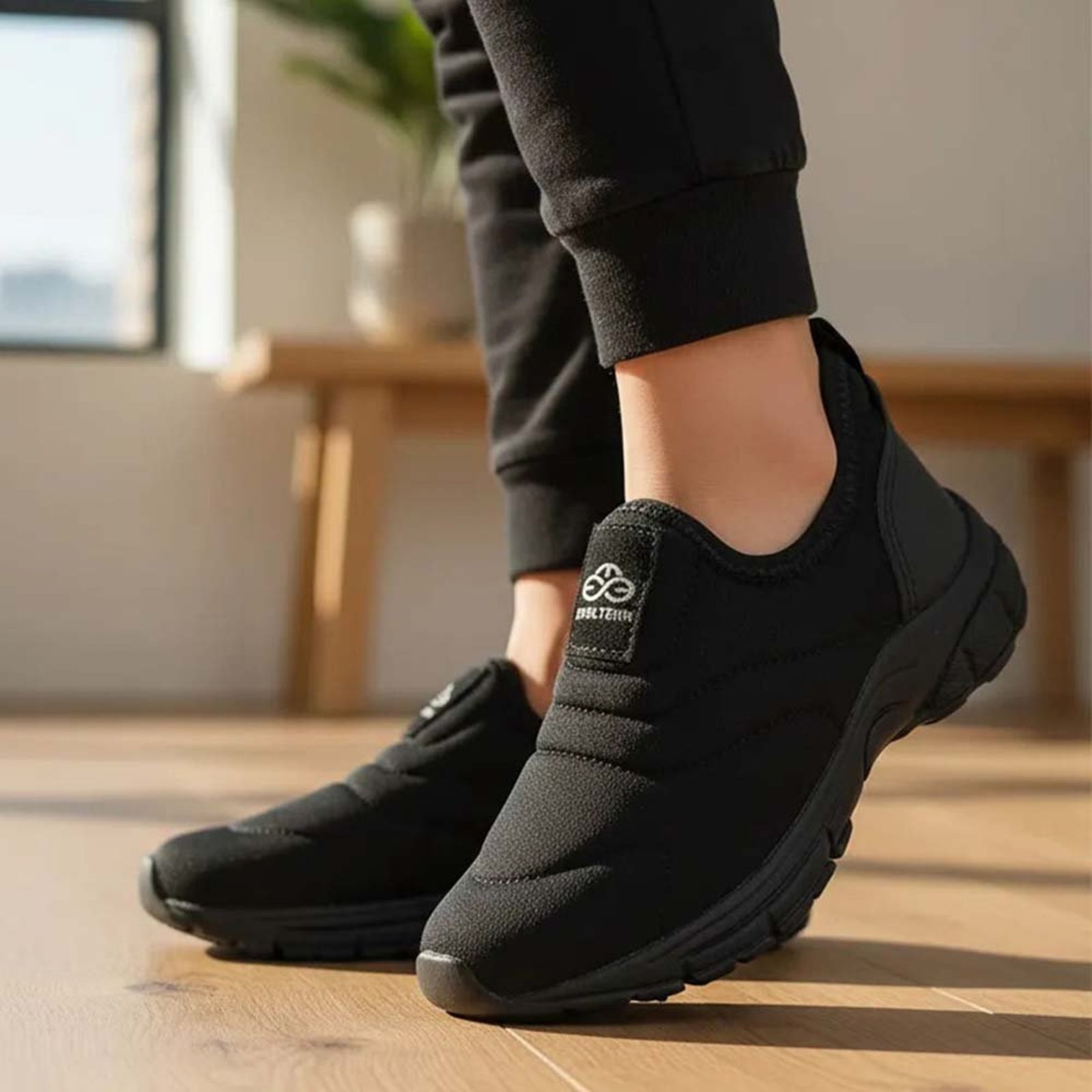 Infantil - Tênis Evoltenn Slip Novidade Exclusiva Preto