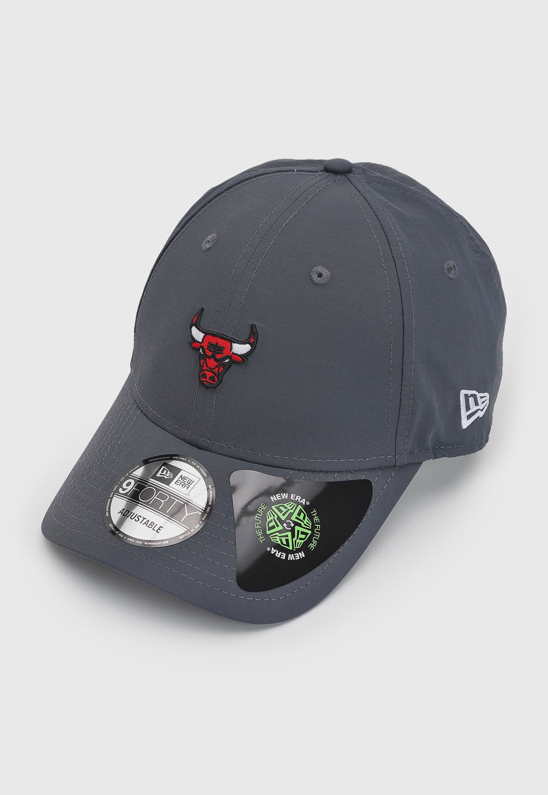 Vista 3 Boné Unissex New Era 9FORTY Chicago Bulls Escuro new era cinza