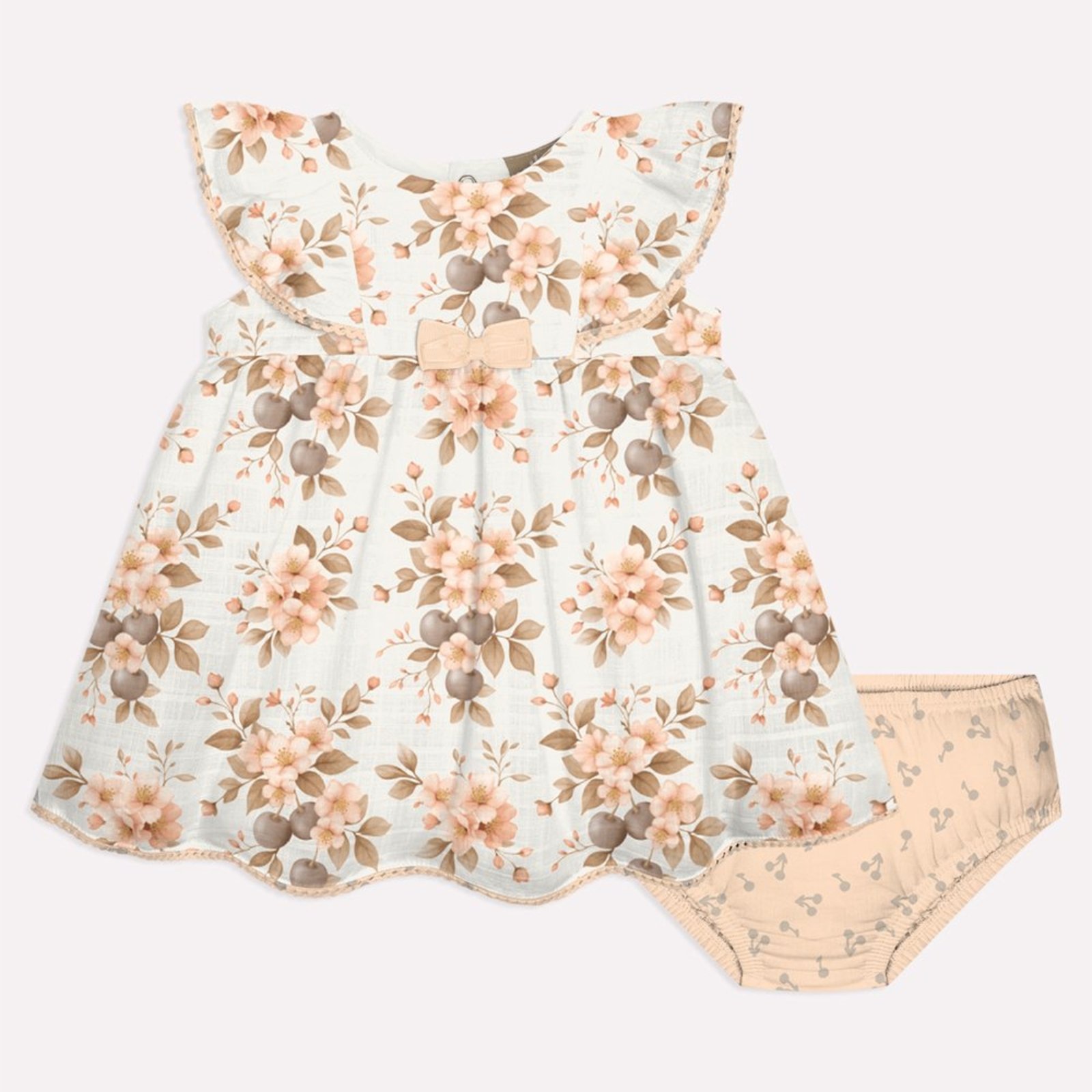 Infantil - Conjunto Menina Flores Milon