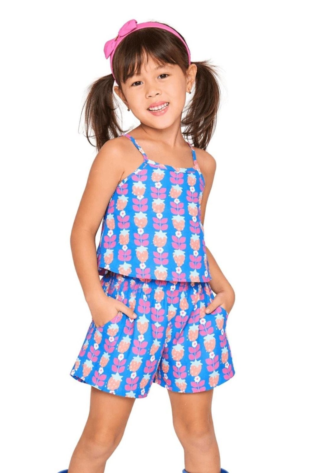 Infantil - Conjunto Menina Básico Alphabeto Azul Azul