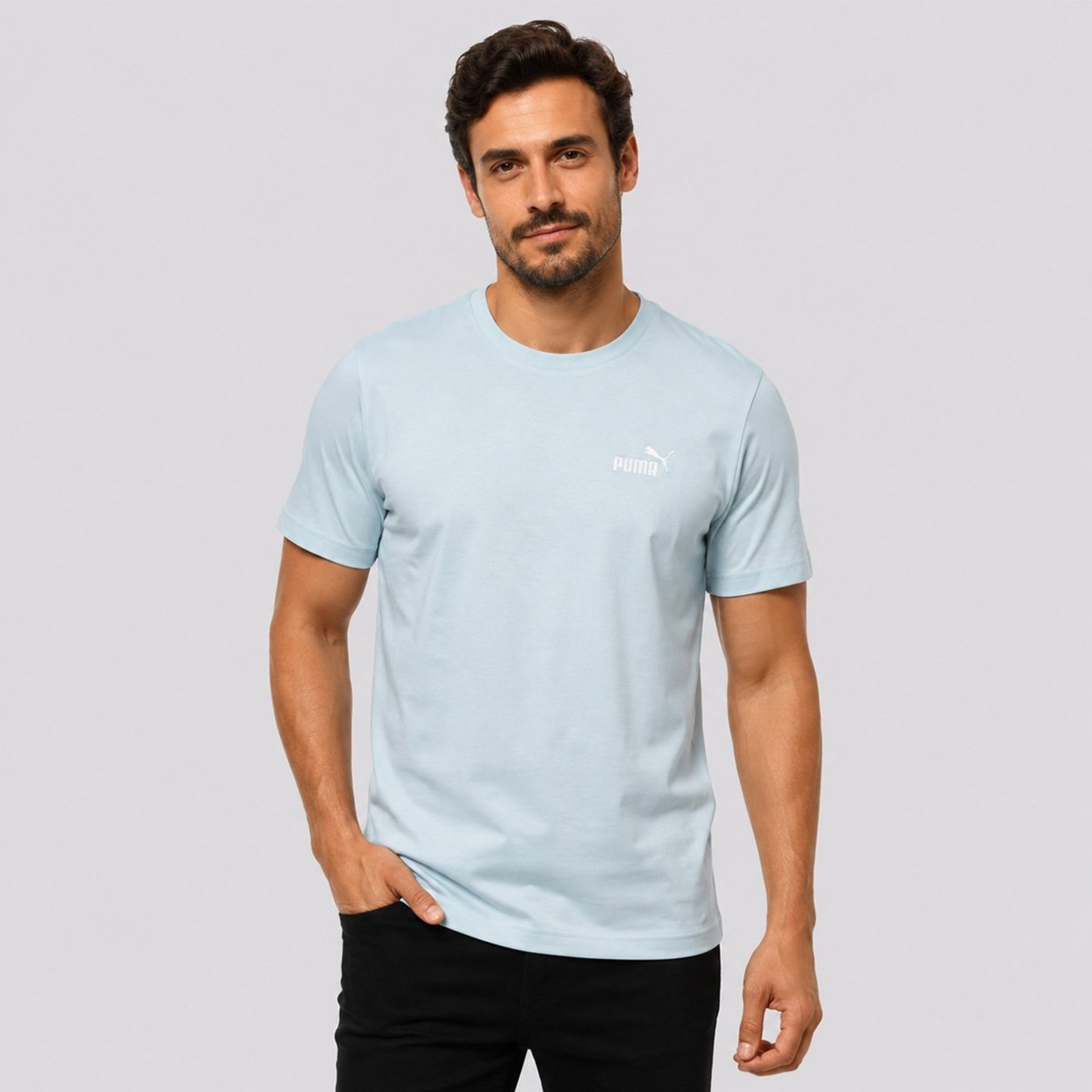 Camiseta Puma Ess Small No 1 Logo Azul