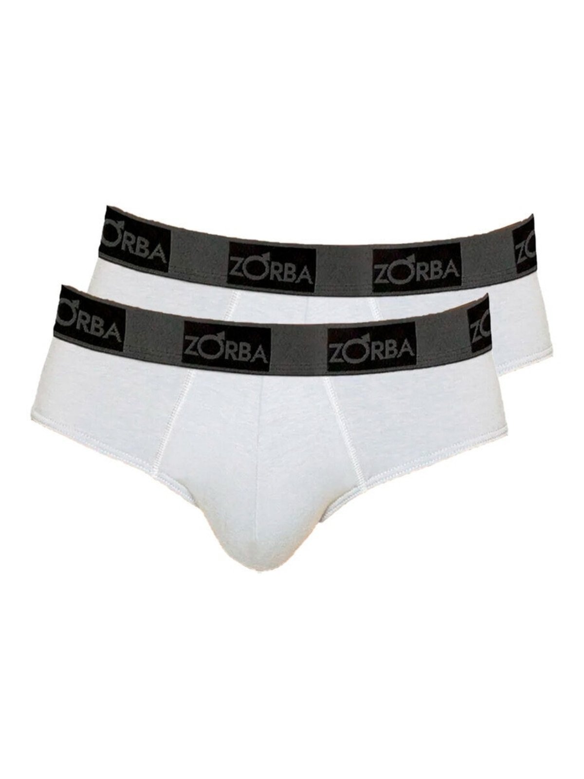 Kit com 2 Cuecas Slip Zorba 716 Branco