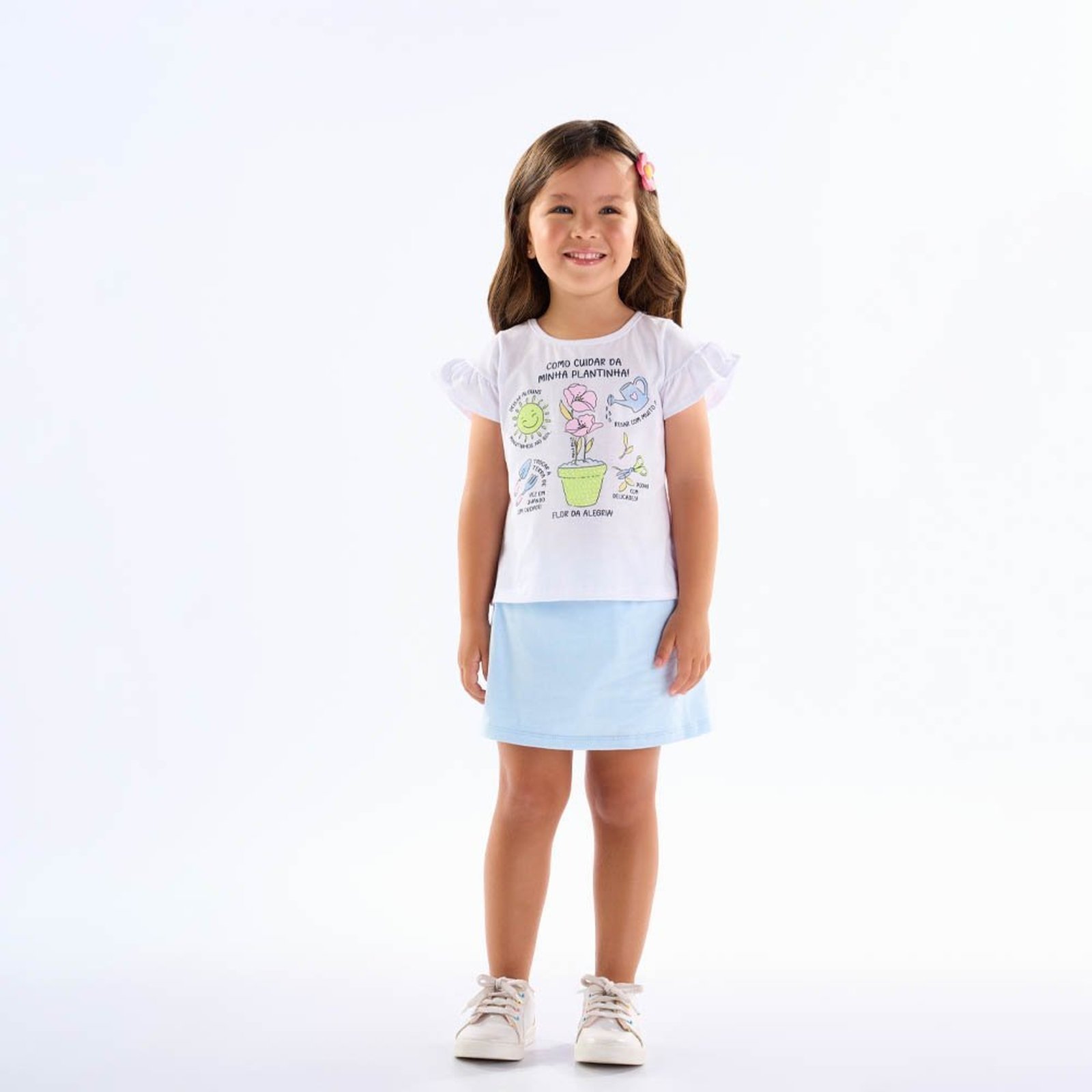 Infantil - Conjunto Primeiros Passos Menina - Branco - 50628-3