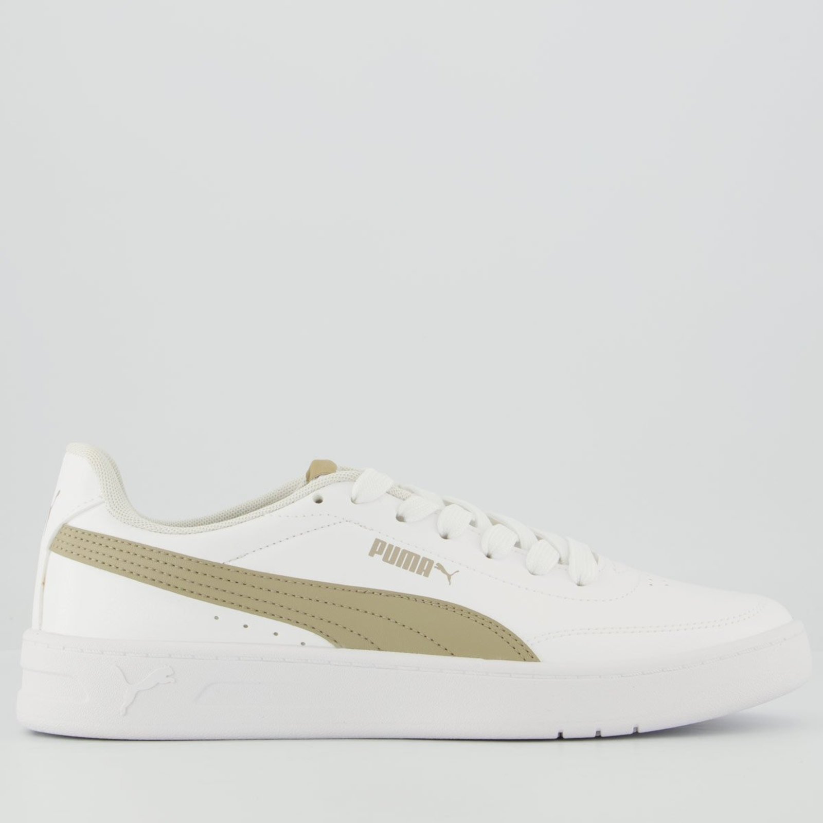 Tênis Puma Court Classic Clean BDP Branco e Bege