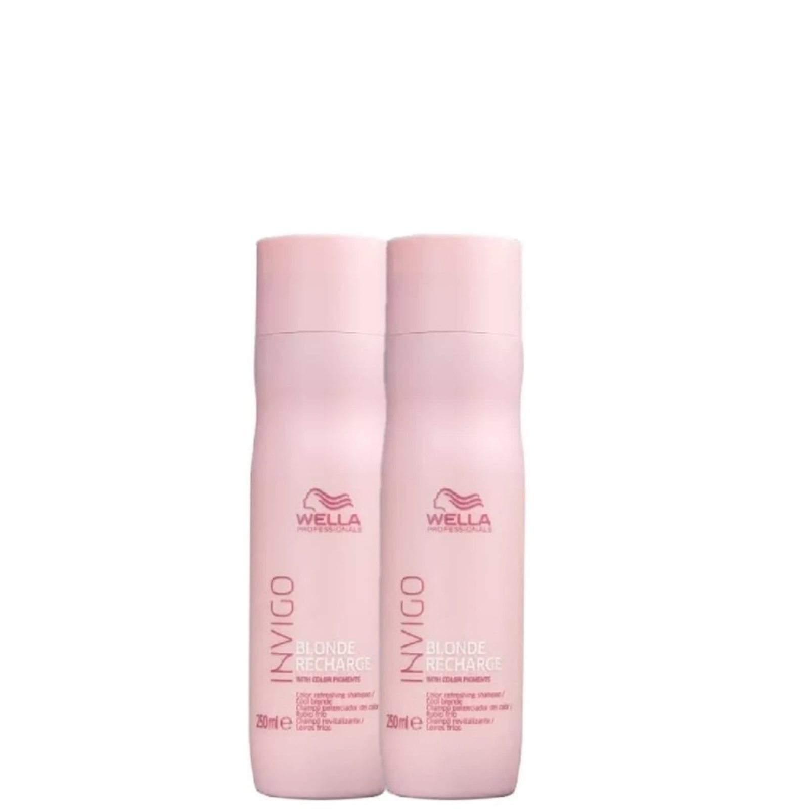 Kit Wella Professionals Invigo Blonde Recharge – Shampoo Desamarelador 250ml (2 Unidades)