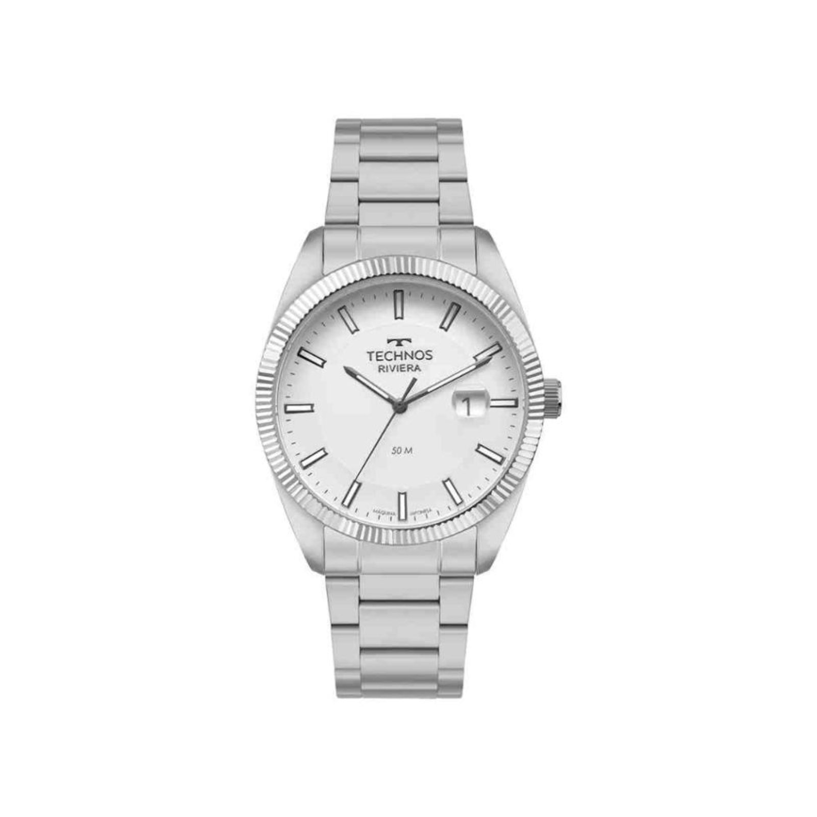 Relógio Technos Riviera Prata Masculino 2317AH/1K